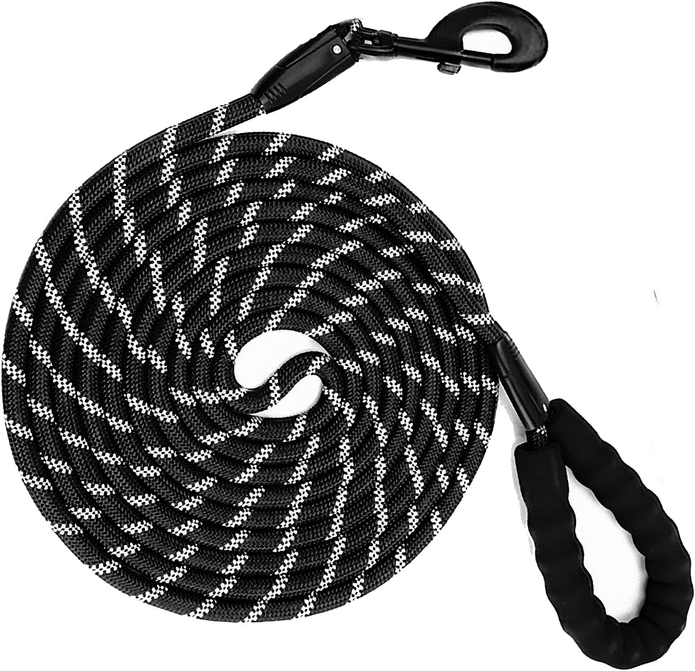 YOBOKO Luminous Explosion-Proof Dog Leash Reflective Strip Pet Dog Lead Leash Dog Chain Super Long 3M Leash for Strong Dogs Outdoor (Purple, 1.2CM X 3M/9.8FT)