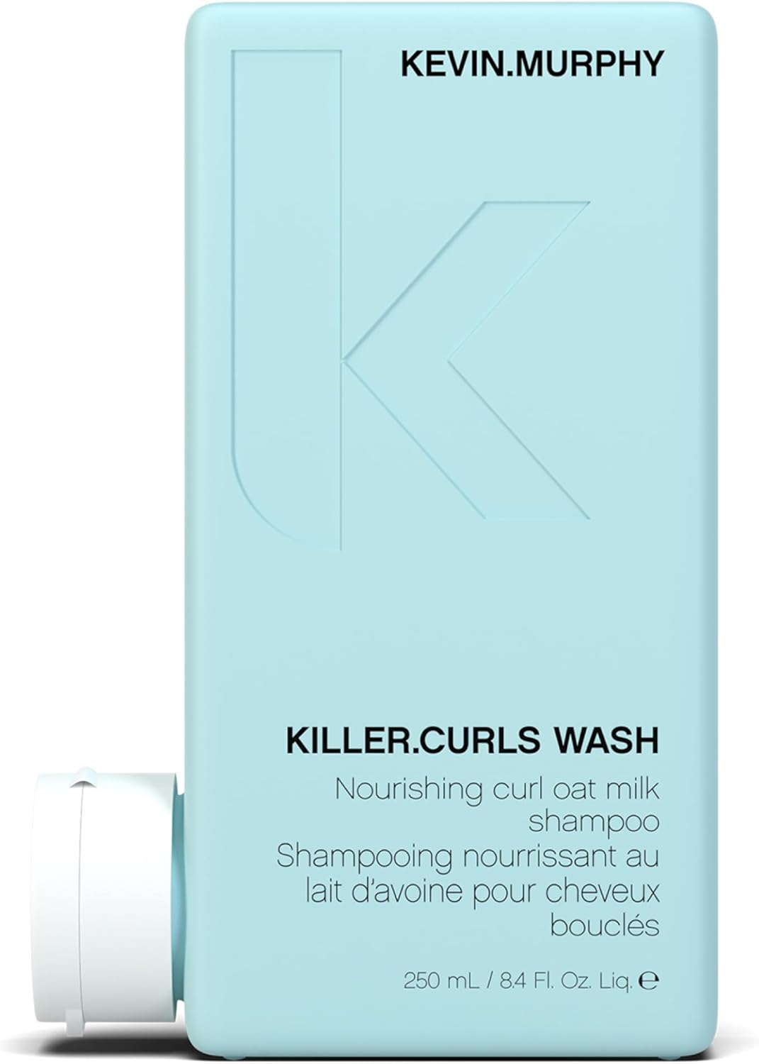 KEVIN.MURPHY KILLER.CURLS WASH Curly Hair Shampoo - for Curly & Permed Hair/Frizz & Dryness - Curl Defining, Moisturising, Sulphate Free Formula with Oat Milk & Soybean Oil - 250 Ml