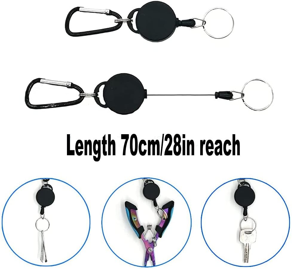 Stainless Saltwater Fishing Pliers,Hooks Remover Ring Pliers Lightweight Saltwater Pliers with Sheath and Telescopic Lanyard image number 4