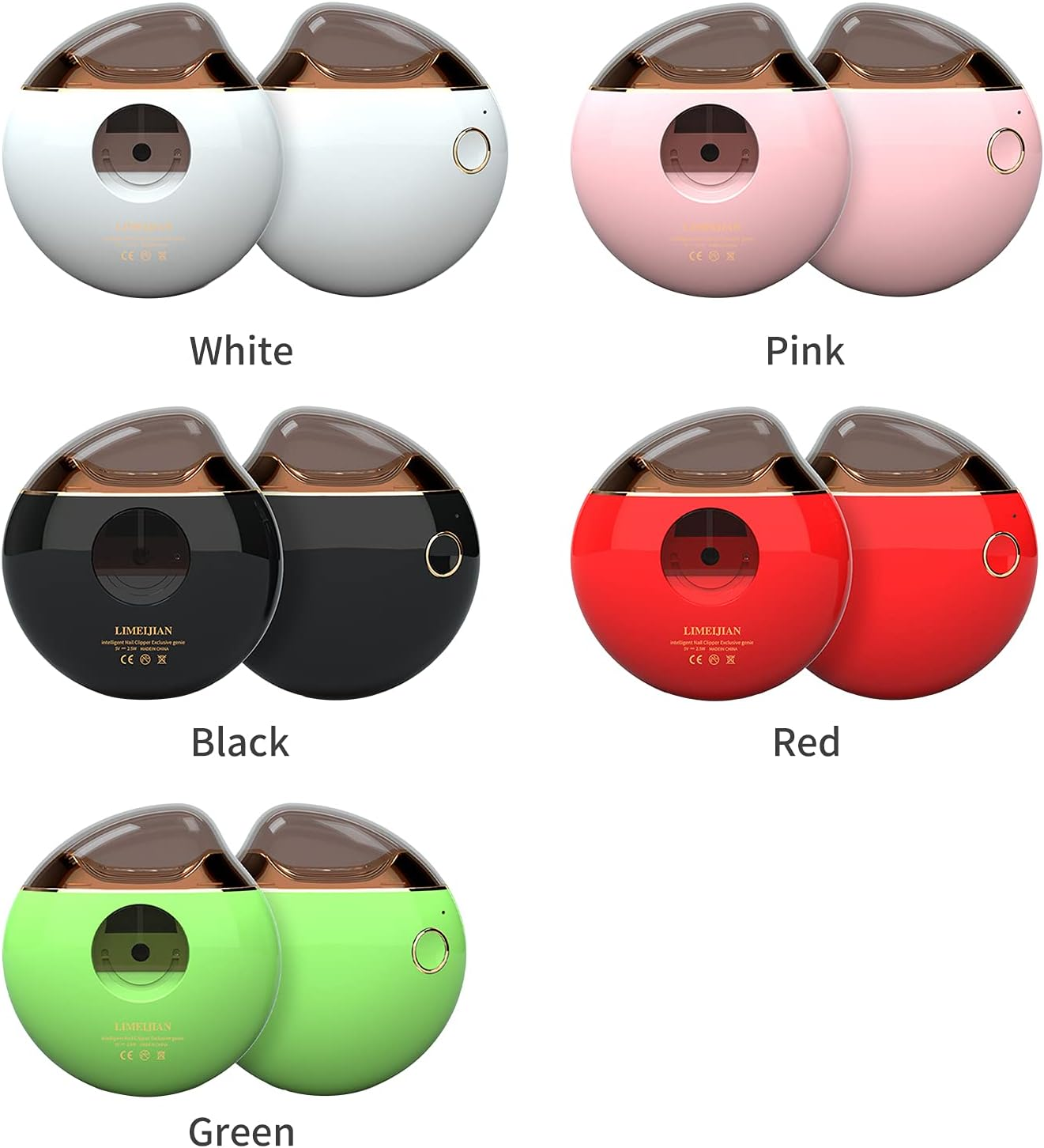 Kstyhome Electric Nail Clipper USB Rechargeable Nail Trimmer Clipper Automatic Baby Nail File for Kids Adults Elderly Fingernail Care - Black image number 6