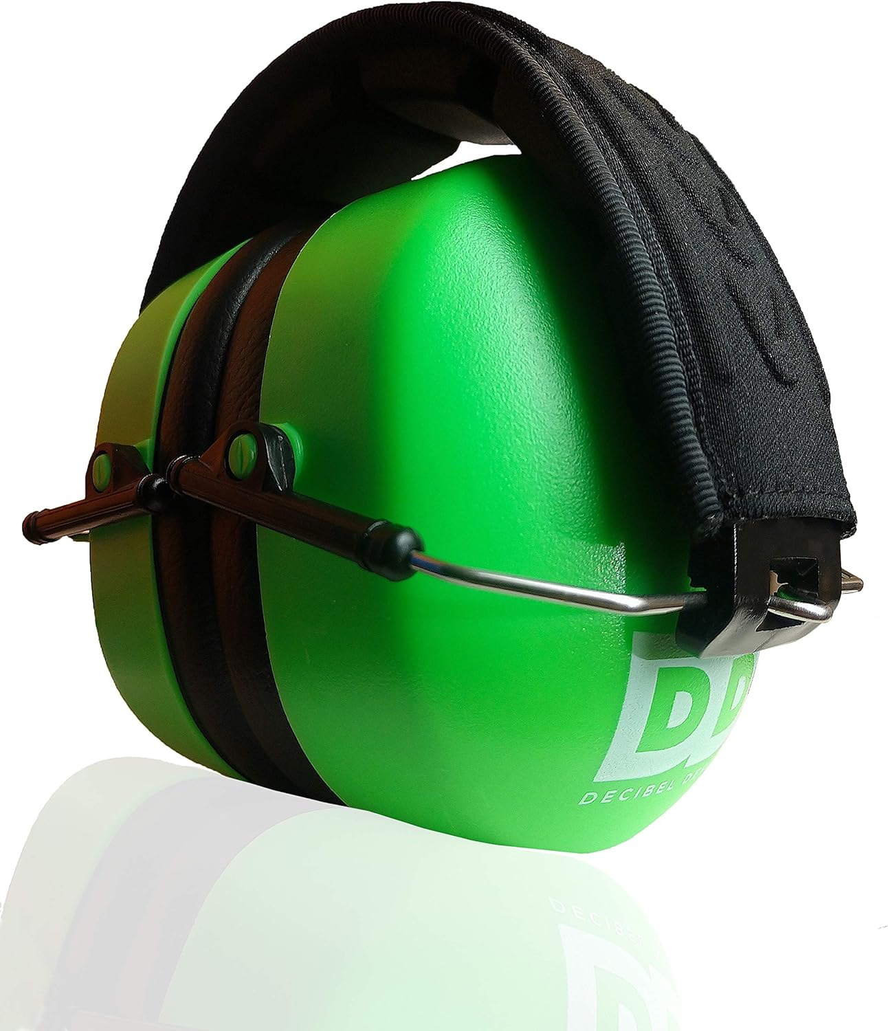 DECIBEL DEFENSE Professional Safety Ear Muffs 37Db NRR - the HIGHEST Rated & MOST COMFORTABLE Ear Protection for Shooting & Industrial Use - PROFESSIONAL HEARING PROTECTION (SAFETY GREEN)