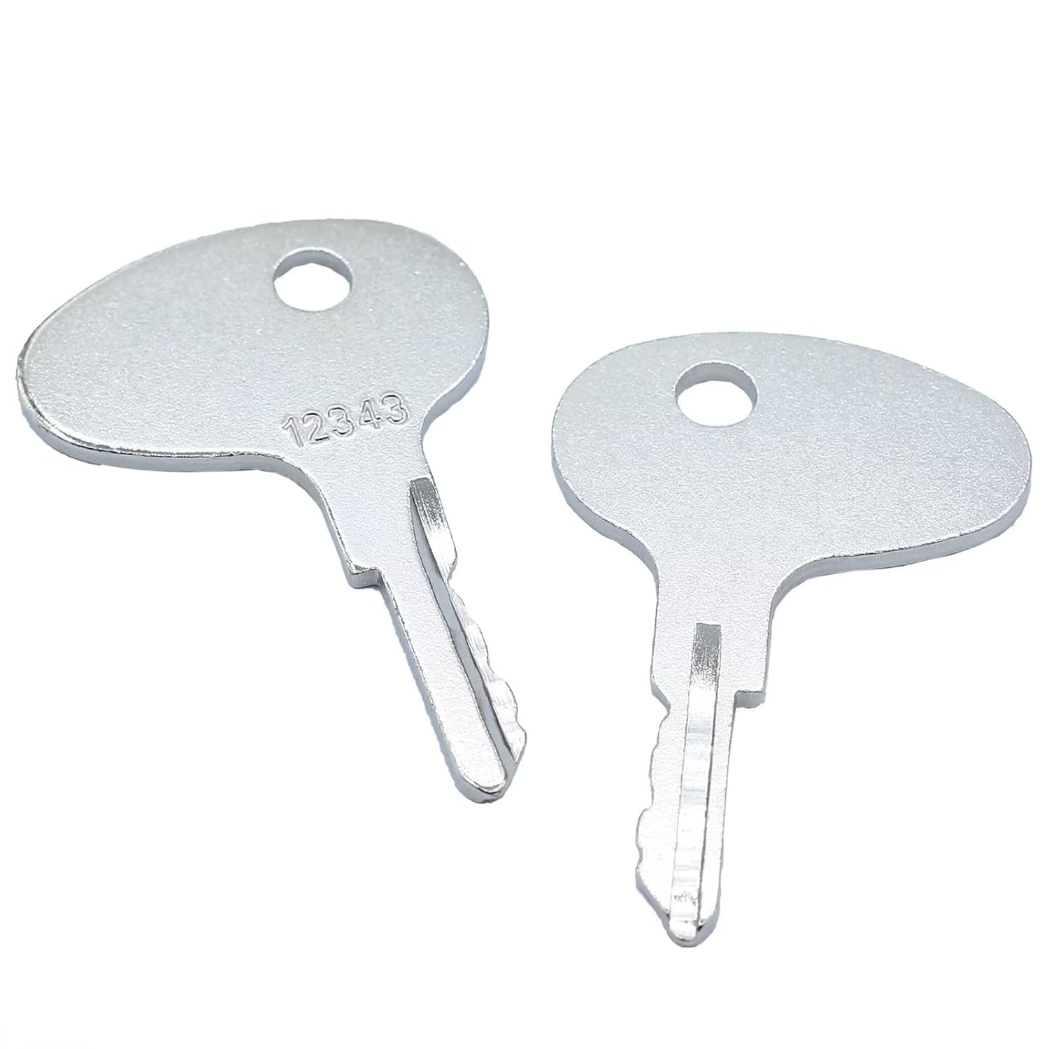 10PCS Forklift Ignition Key 123243 912-0514920 Compatible with Caterpiller CAT Compatible with Mitsubishi BD2 Forklift Kubota Older M Series Ilco 1596 Tractors
