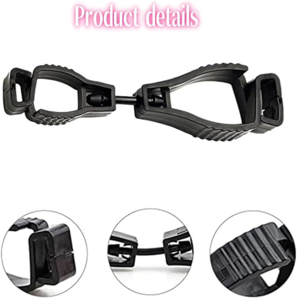 DACUAN 6Pcs Pvc Safety Work Glove Grabber Clips,Work Safety Clip Guard Labor Glove Keeper image number 3