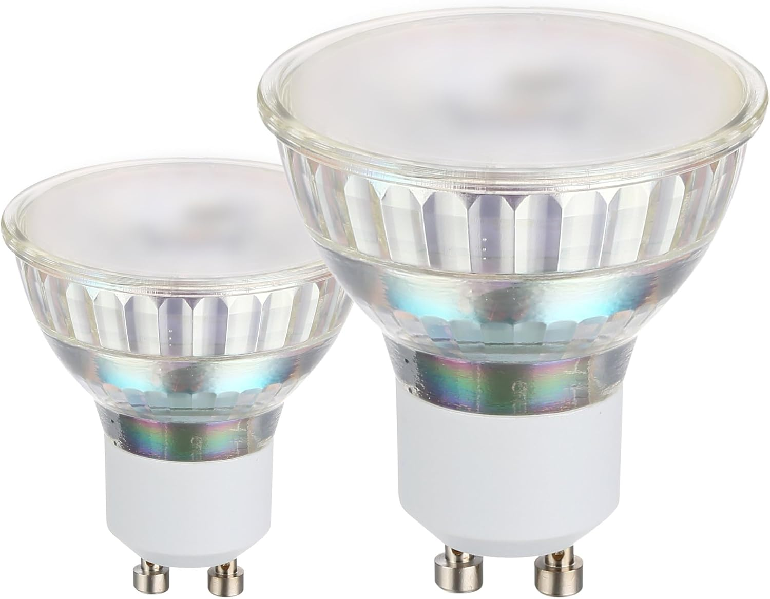 EGLO Set of 2 LED Light Bulbs, GU10 Reflector Lamps, 3 Watts Each (Equivalent to 24 Watt), 240 Lumen, Warm White Glow, 3000 Kelvin, Spotlights, &Oslash; 2" image number 1