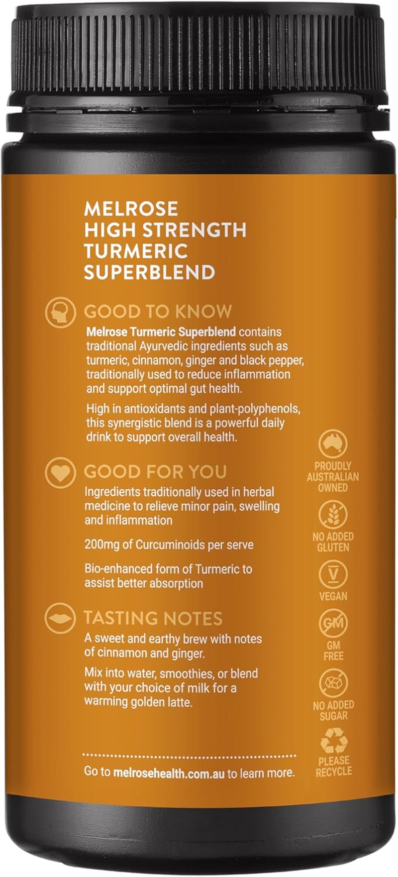 Melrose High Strength Turmeric Superblend Powder 120 G