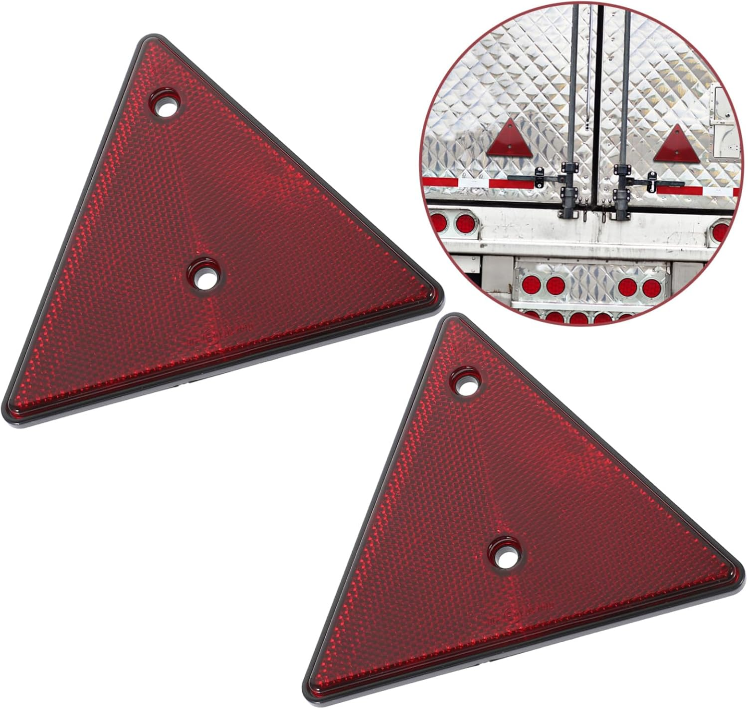 2Pcs Reflective Sign Triangle Warning Signs for Vehicle Safety Roadside Reflective Road Triangles for Car Emergency image number 4