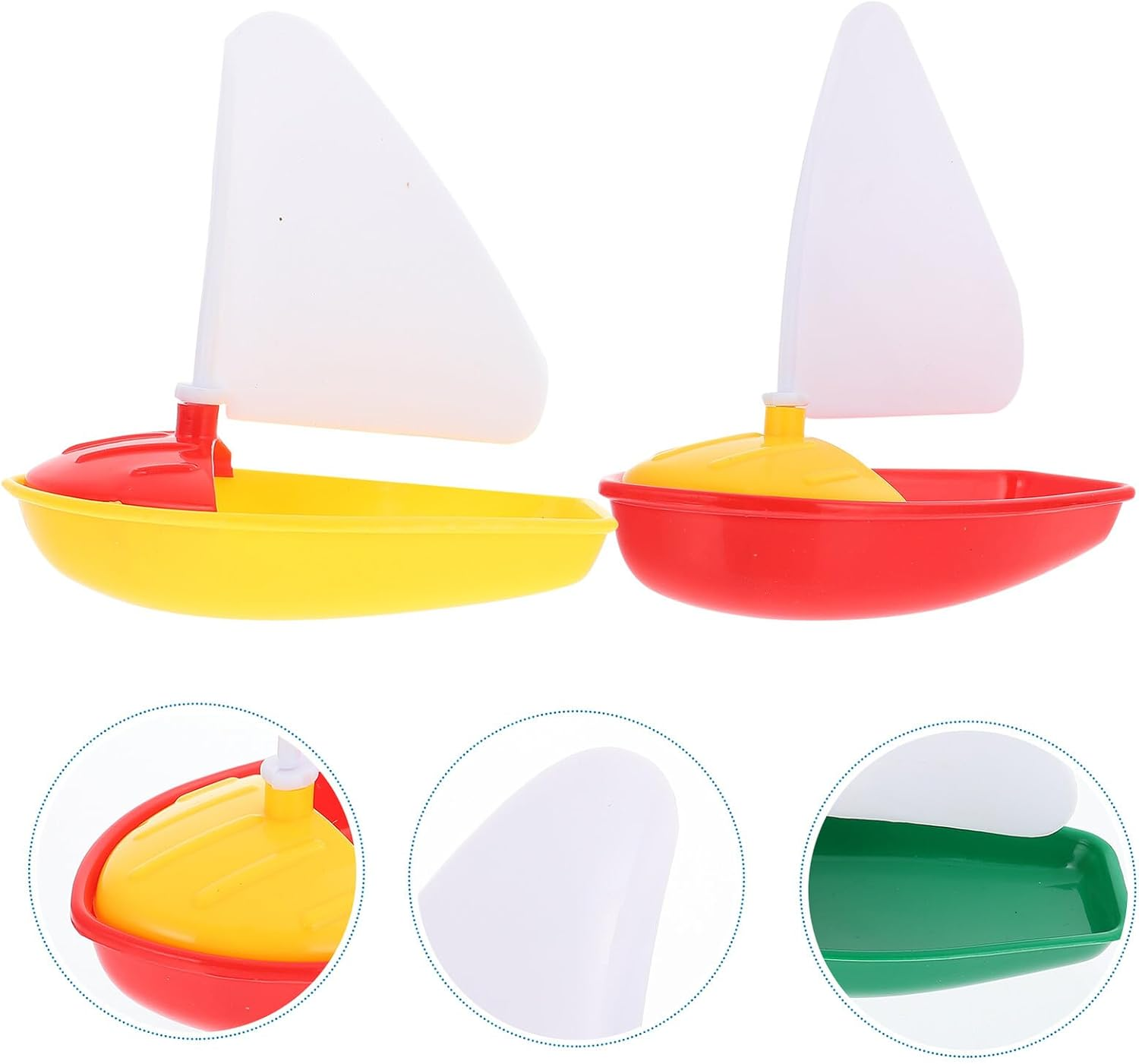 Parliky Mini Plastic Sailing Boat for Bath and Bathtub with Small Medium Large Safe Non Deformable Material Educational Water Play Random Color image number 6