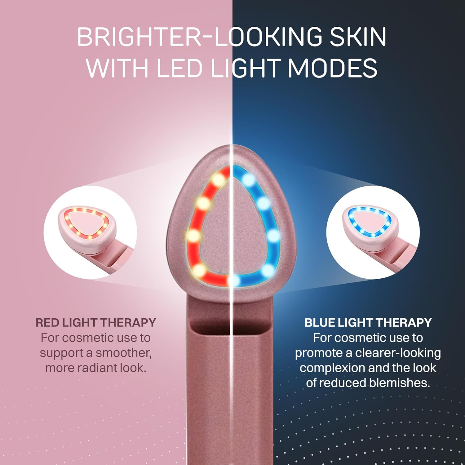 Lumina NRG Mini Glow Pro 5-In-1 LED Face Wand &ndash; Skin Lifting, Toning & Firming Facial Massager with EMS, Microcurrent, Red & Blue Light &ndash; at Home Neck Contouring Beauty Device & Sculpting Tool image number 1