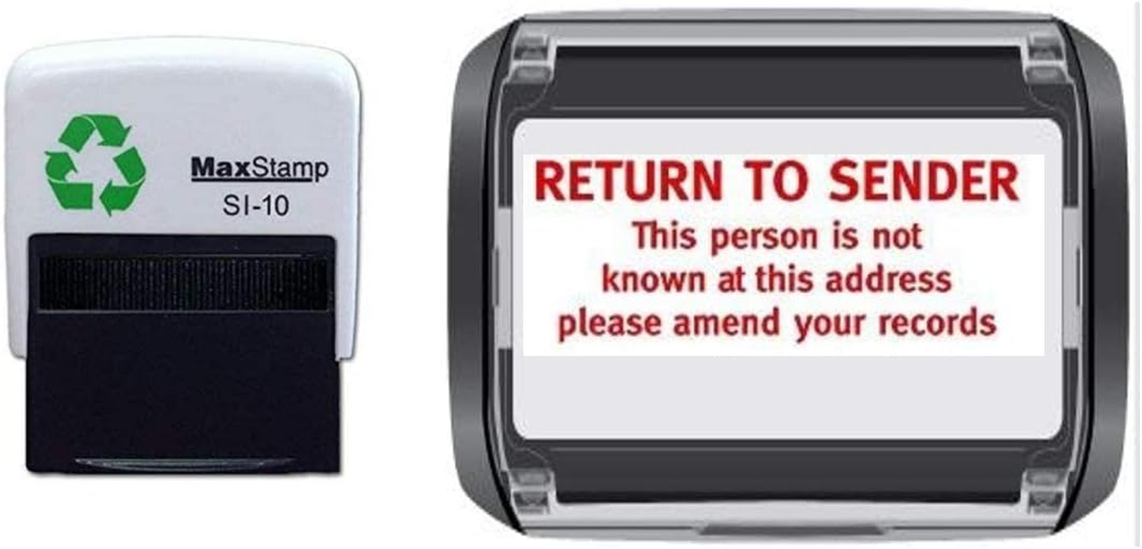 Return to Sender Stamp &ndash; Self Inking Red Ink - 24 X 7Mm image number 1