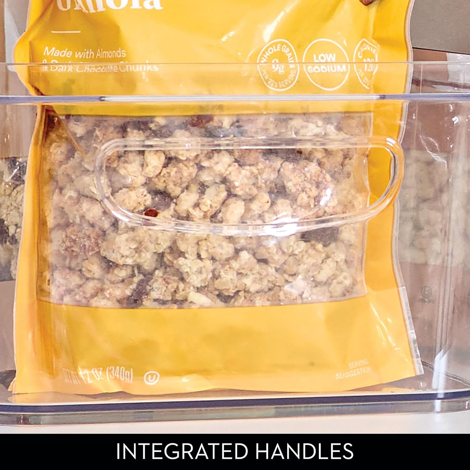 Idesign 71780 Crisp Fridge and Pantry Storage Handles, Container for Food, Drinks, Produce Organization, Bpa-Free, 16" X 8" X 5", Large Bin image number 6