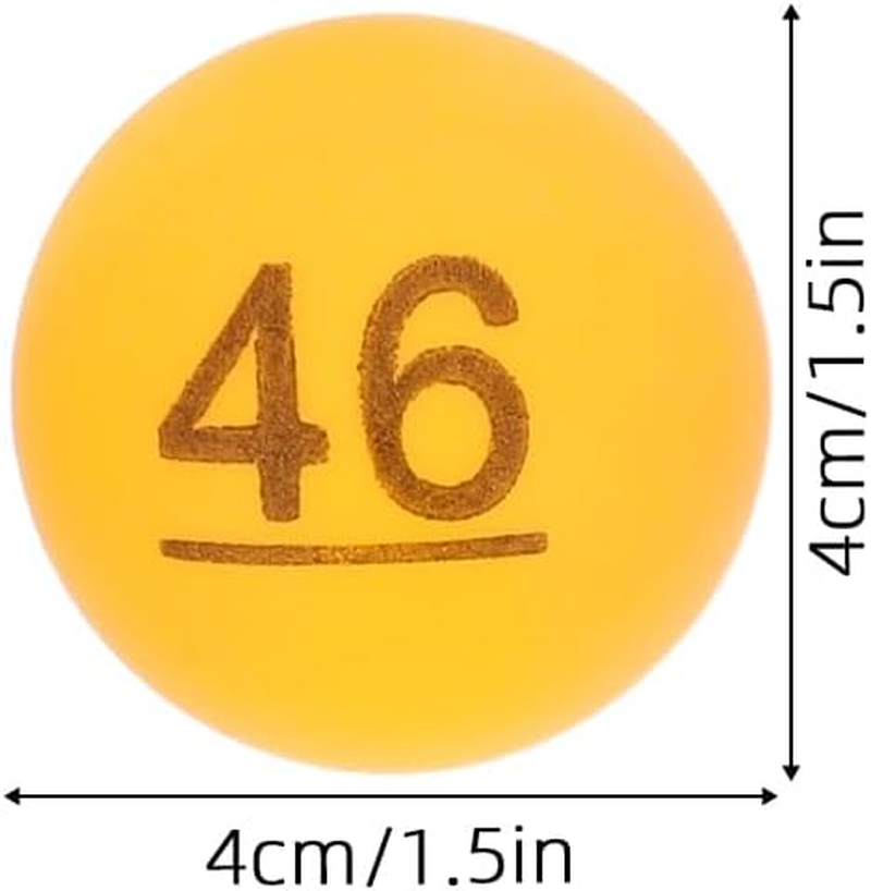 Kisangel 100Pcs Numbered Balls: Colored 1-100 Numbered Raffle Balls - 4Cm Small Plastic Spheres for Lottery Bingo Games Party Decorations and Family Entertainment image number 5