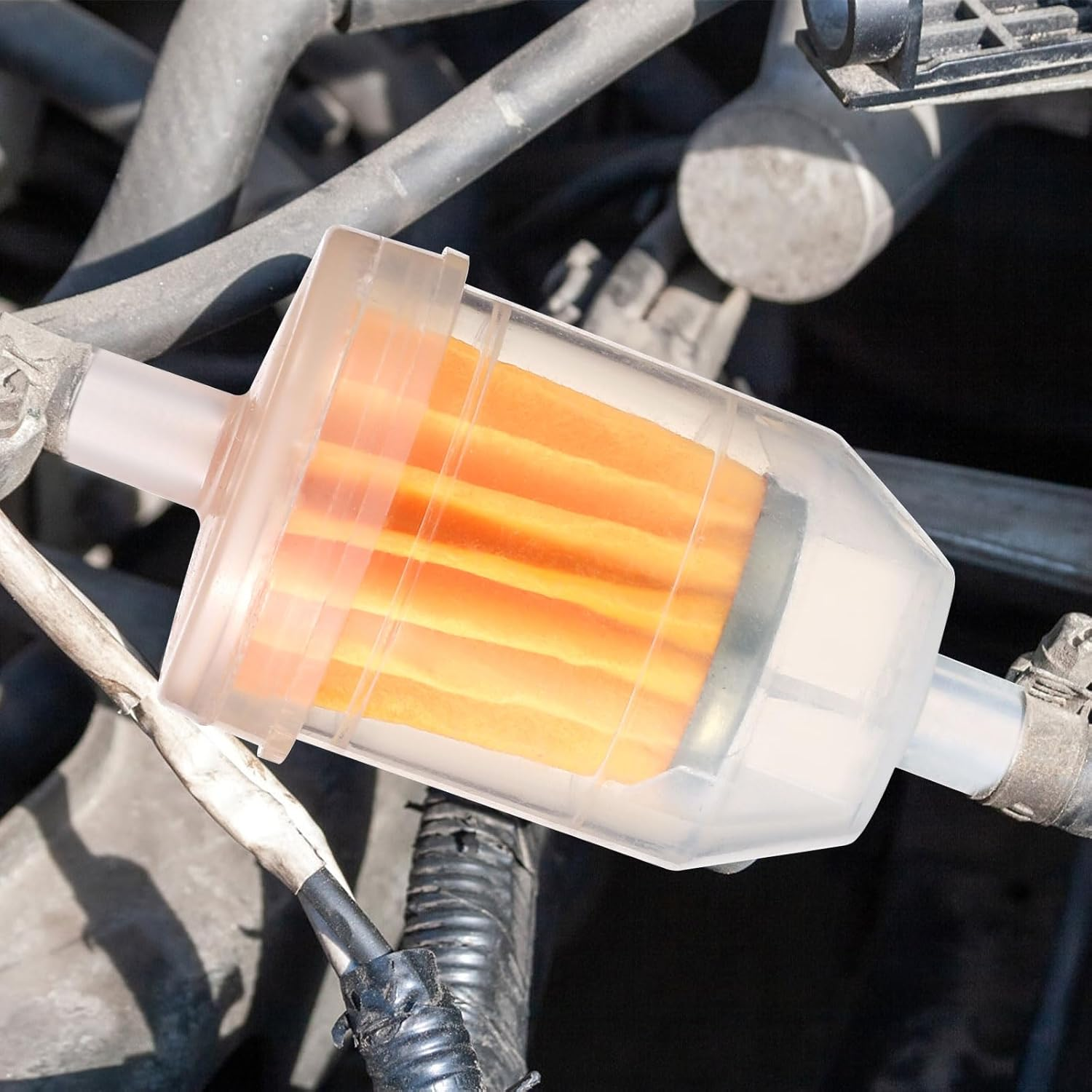 AM116304 Fuel Filter 25 050 22-S, Small Engine Gas Filter for 1/4 & 5/16 Inline Filter Replacement Compatible with John Deere Kohler for Lawn Tractor image number 4