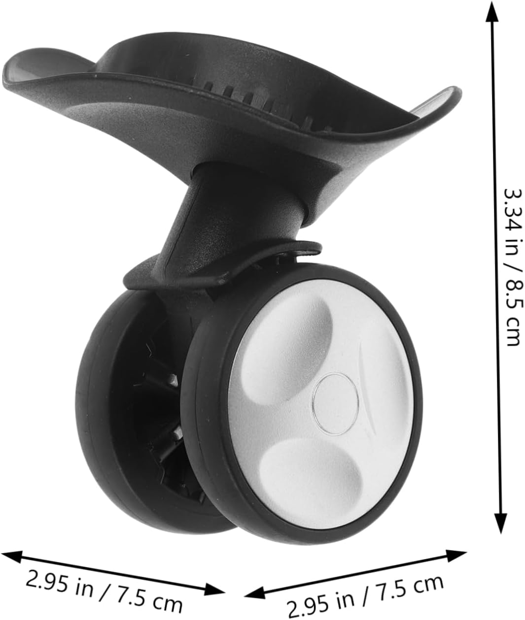 LIGIGWASH Plastic Luggage Wheel for Replacement Small Swivel Wheel for Travel Suitcase and Travel Gear
