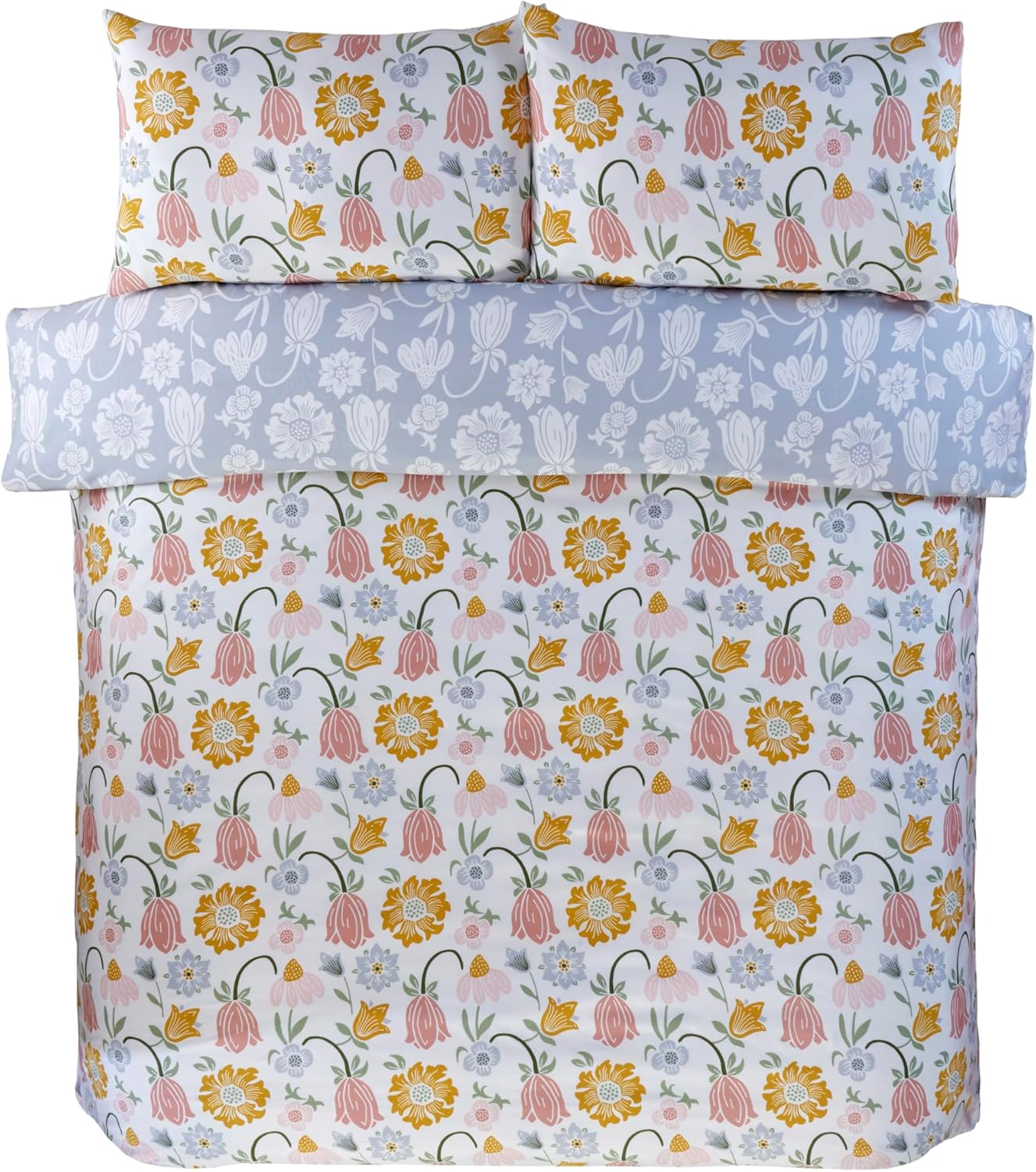 Rapport Home Victorian Bloom Floral Microfibre Reversible Double Bedding Set Multi image number 2