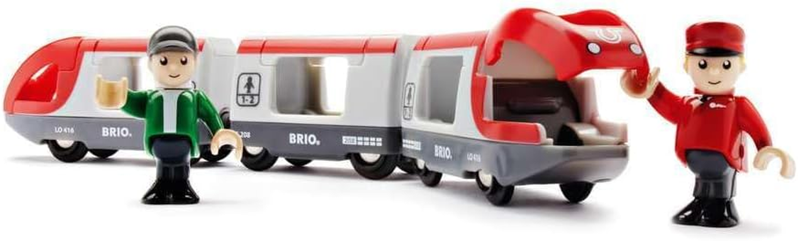 BRIO World 33505 &ndash; Travel Train, 5-Piece Wooden Toy Train Set, Railway Toy for Kids, Ages 3+ image number 2