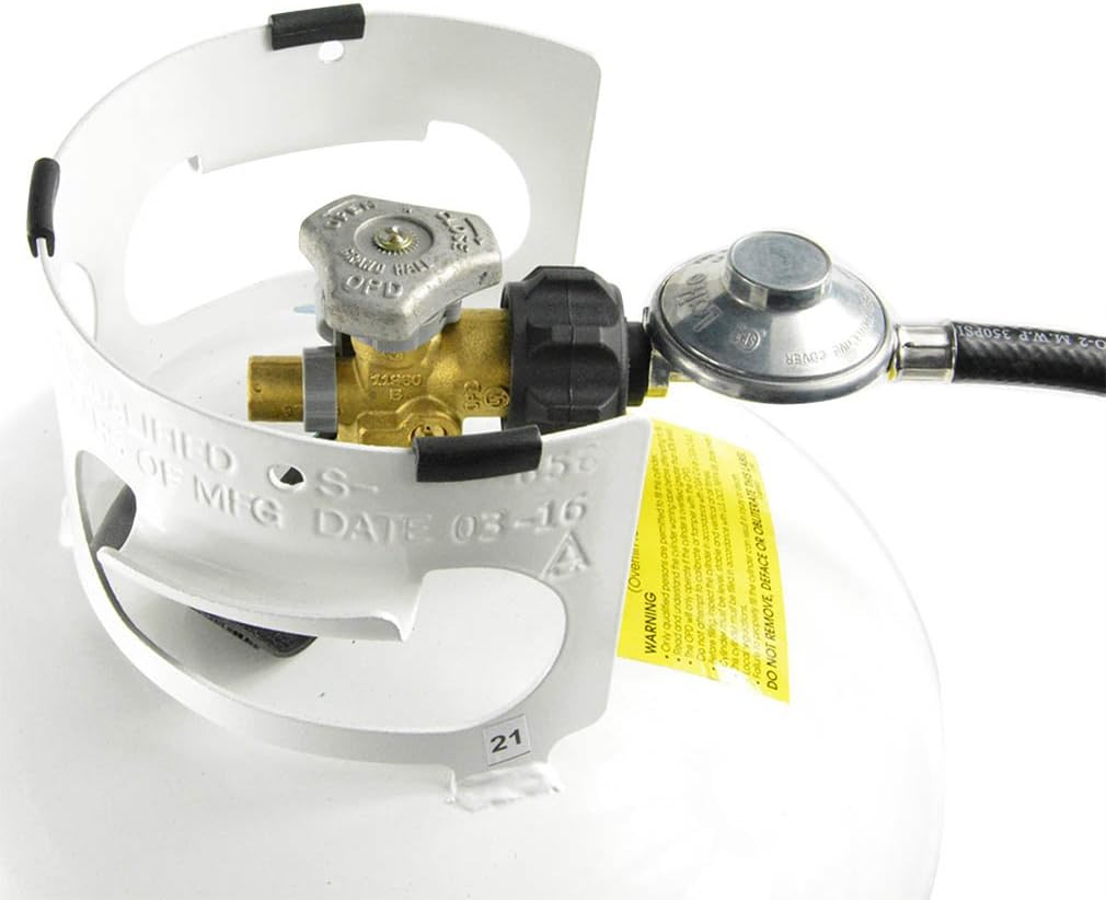 Onlyfire Universal QCC1 Low Pressure Propane Regulator with 12 Ft Hose for Most LP Gas Grill, Patio Heater and Fire Pit Table, 3/8" Female Flare Nut image number 5