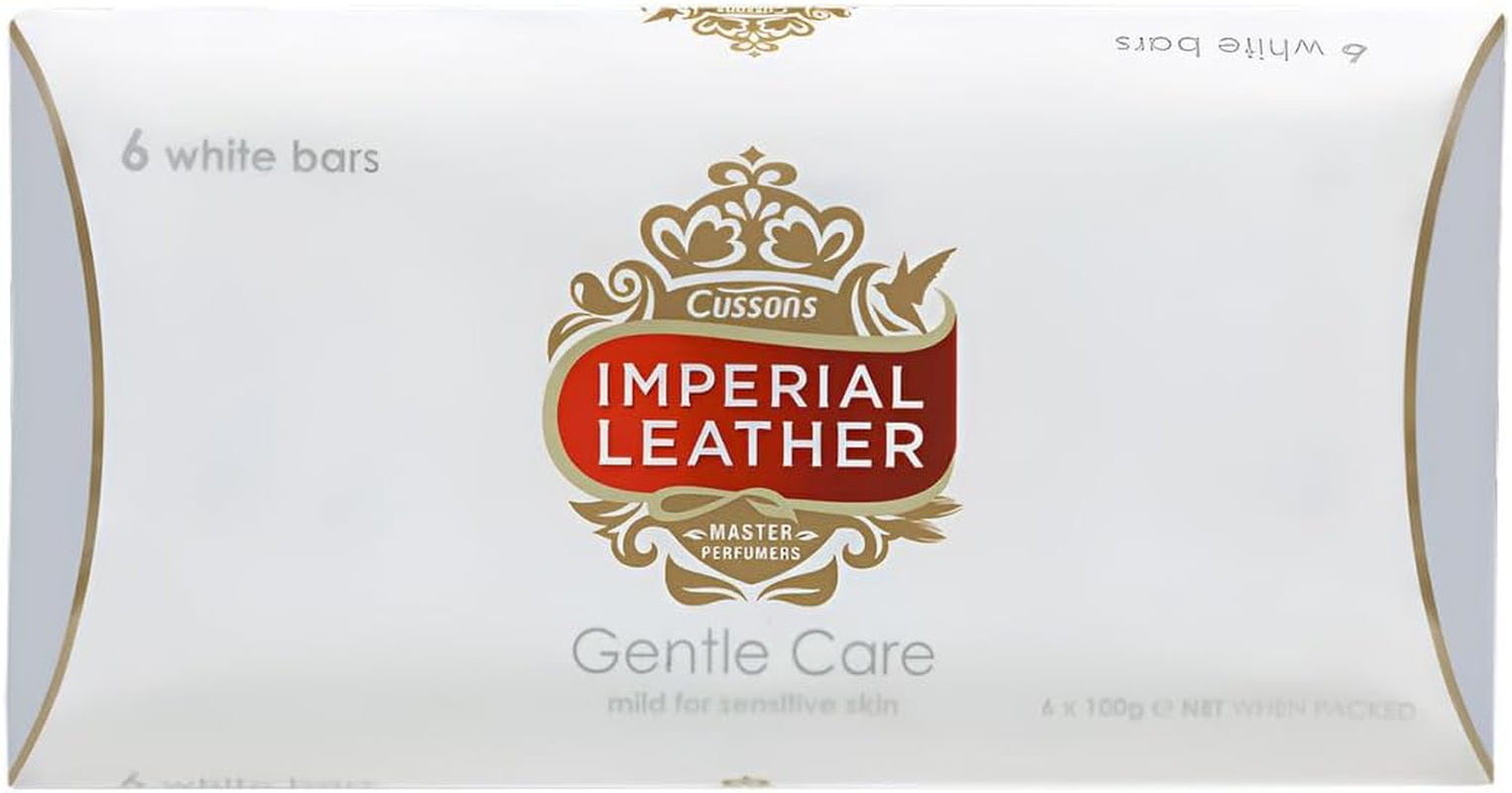 Imperial Leather Gentle Care Soap Bar 6 X 100 G, White