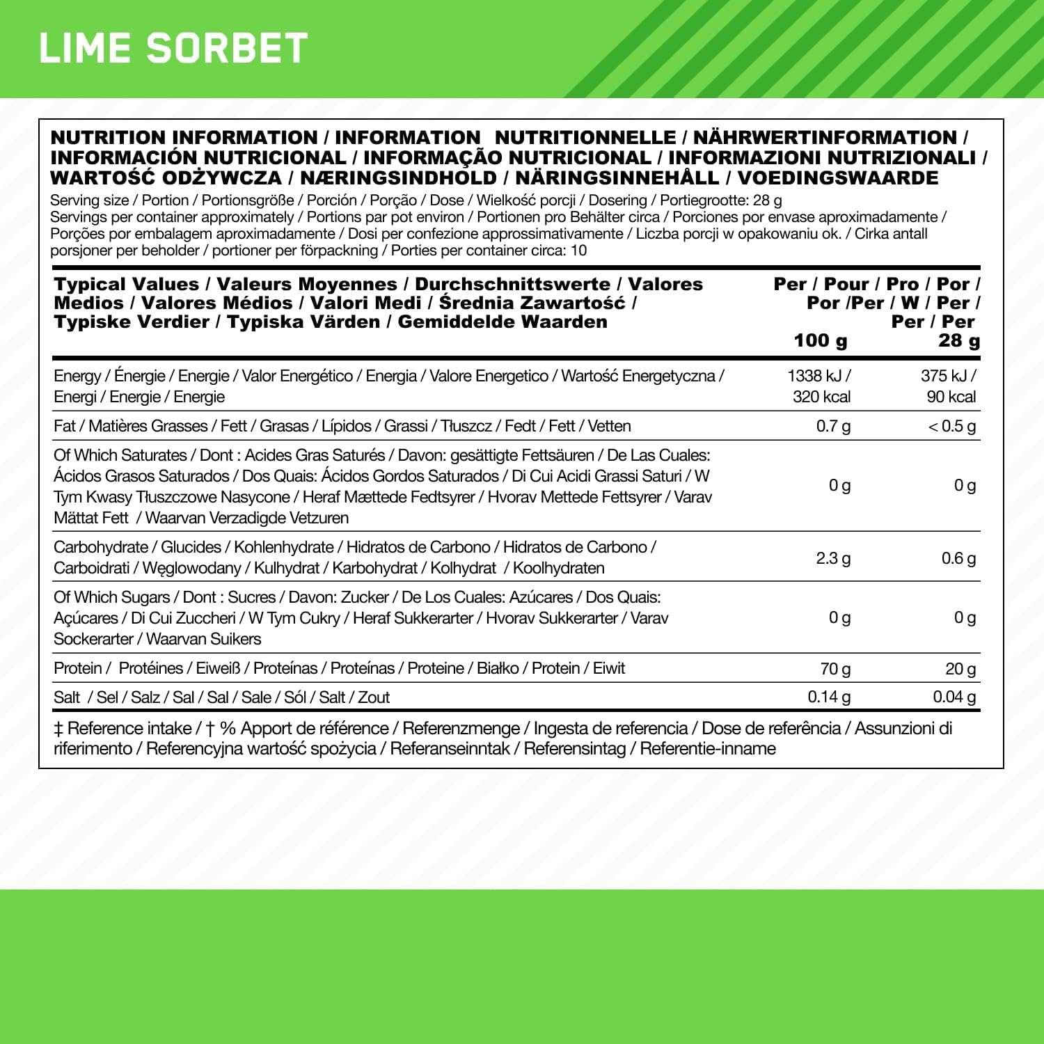 Optimum Nutrition Clear Plant Lemon Lime Protein Isolate 280 G image number 4