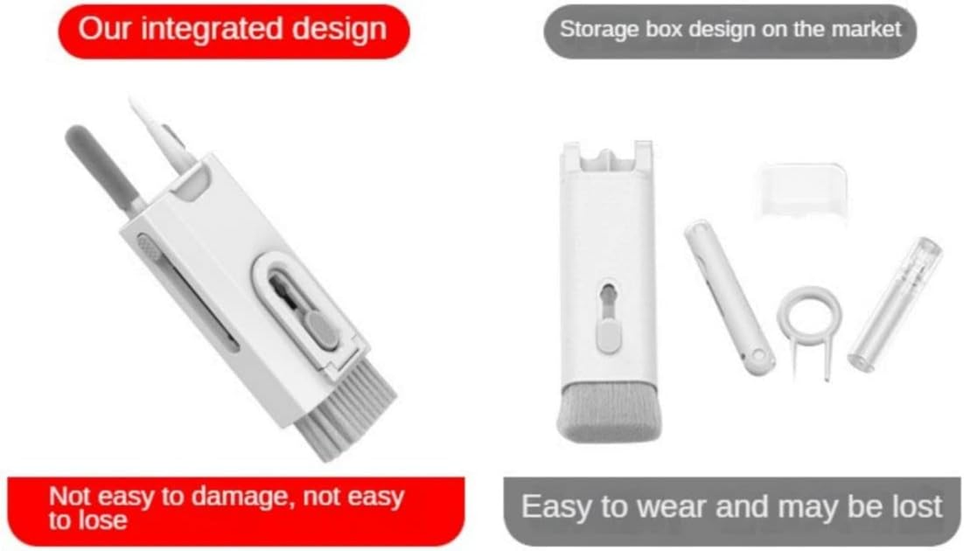 8 in 1 Electronic Cleaning Kit - Keyboard Cleaning, Bluetooth Headset Airpod Cleaning, Laptop Cleaning with Brush, Suitable for Airpods Pro/Laptop/Mobile Phone/Computer/Screen Electronic Cleaning