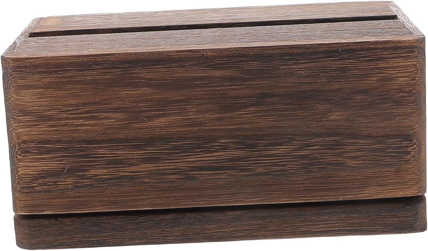 Wooden Tissue Box Napkin Dispenser Modern Tissue Holder Decorative Box image number 2