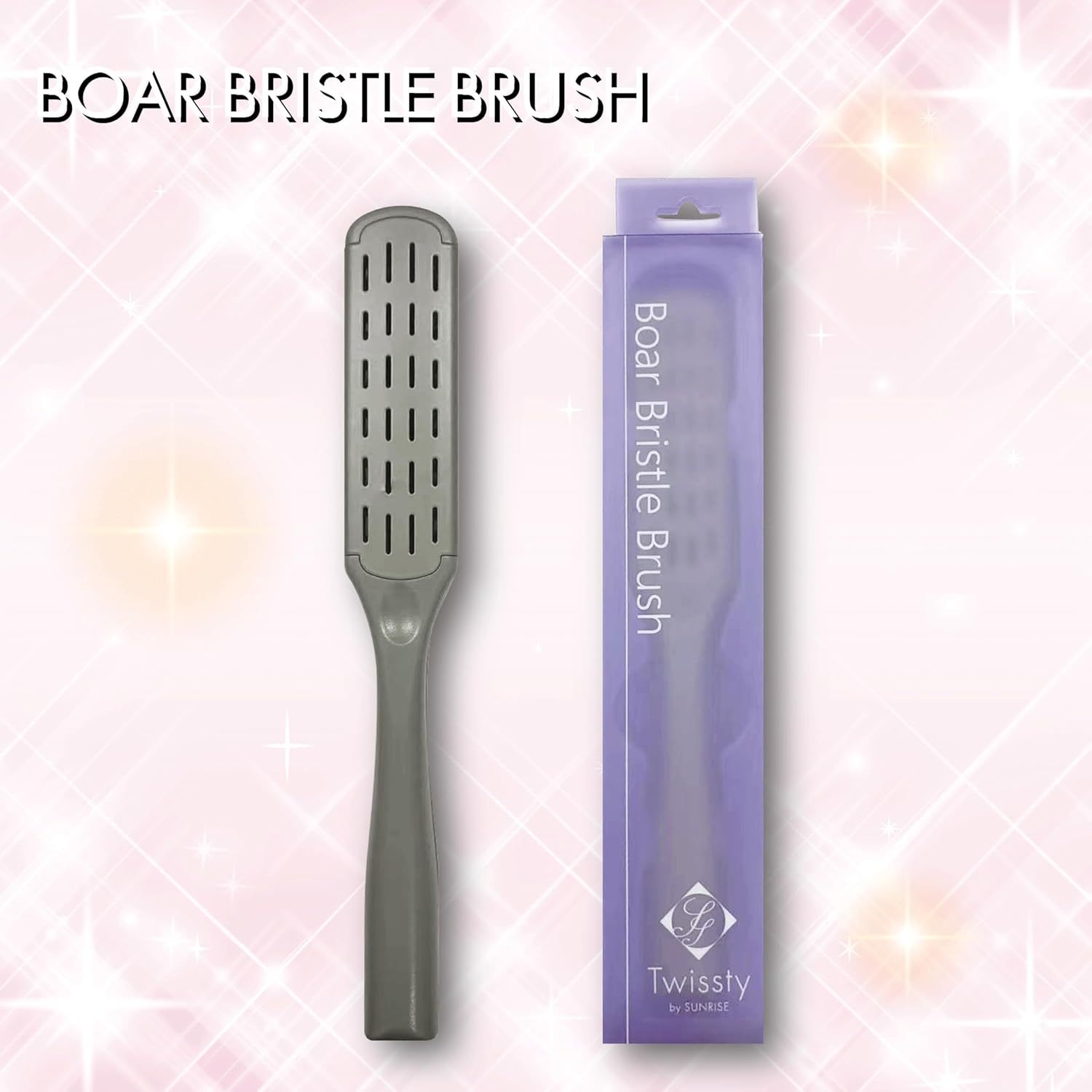 Sunrise TW-T101 Boa Bristle Brush, Double Hair Brush, Straight Hair, Salon Specification, Damage Reduction image number 4