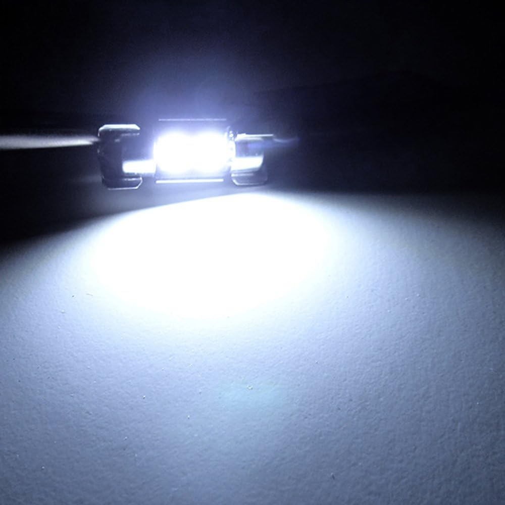 Polarlander 10Pcs 2SMD Canbus 31Mm 5050 LED C5W Led Dome Lights License Plate Lights Sourcing Reading Bulbs Roof Lamp image number 1