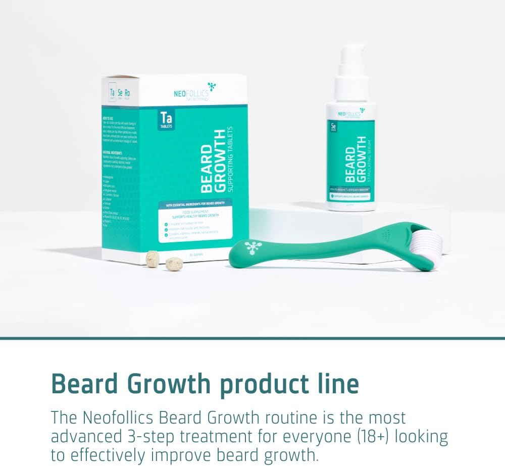 Neofollics Beard Growth Enhancing Roller - 0.5 Mm - Enhances Absorption of the Ingredients Upto 5 Times - Enhances the Efficacy of Topical Products image number 2
