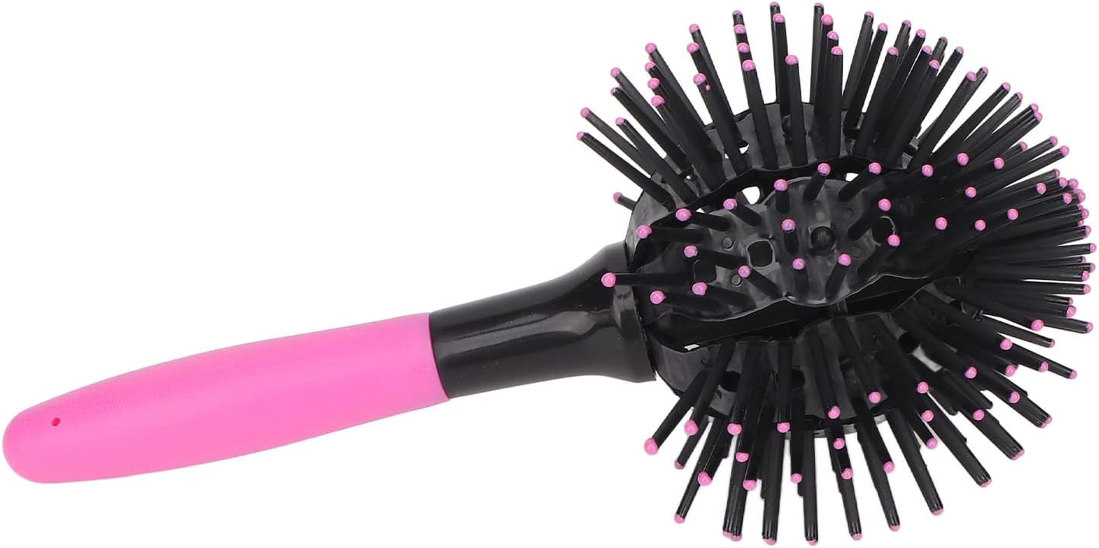 Sorandy 360 Degree round Ball Hair Comb Hollow Out Design 3D Curl Hair Brush, Portable Styling Hairbrush for Care on the Go