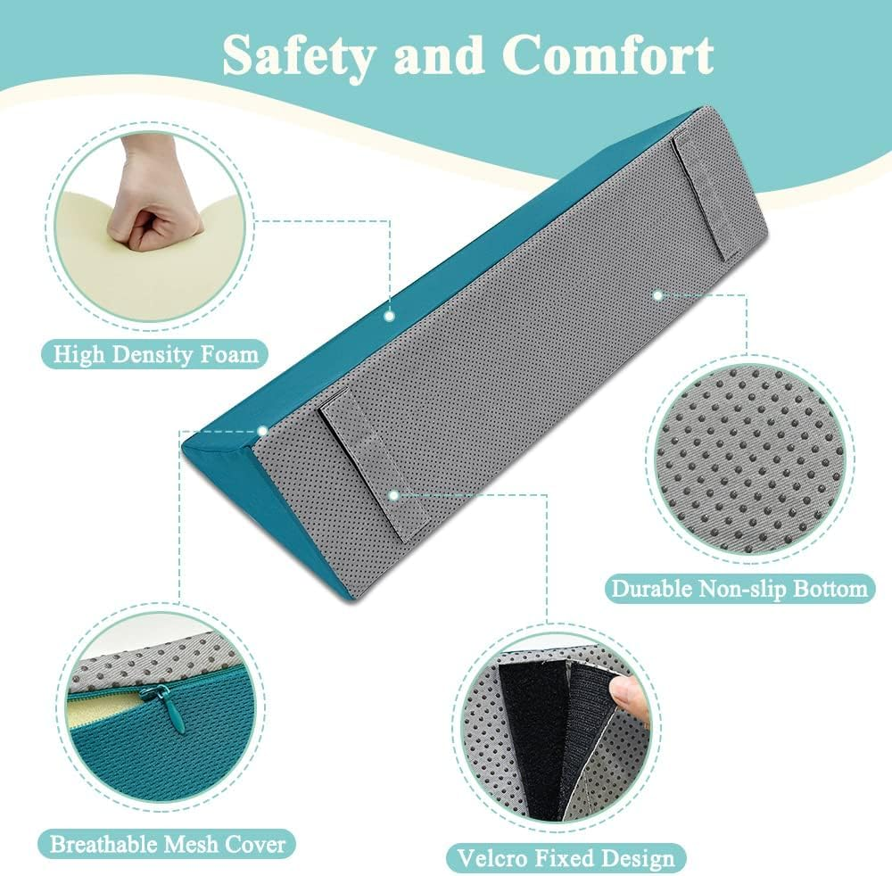 Bed Rails Foam Bolsters Bed Guard Rails for Elderly Adults Bed Railing Foam Safety Bed Side Rails Pads for Seniors Hospital Bedrail Foam Roll Control Bolster Medical Wedge Cushions Bed Bumper (1 Pcs) image number 1
