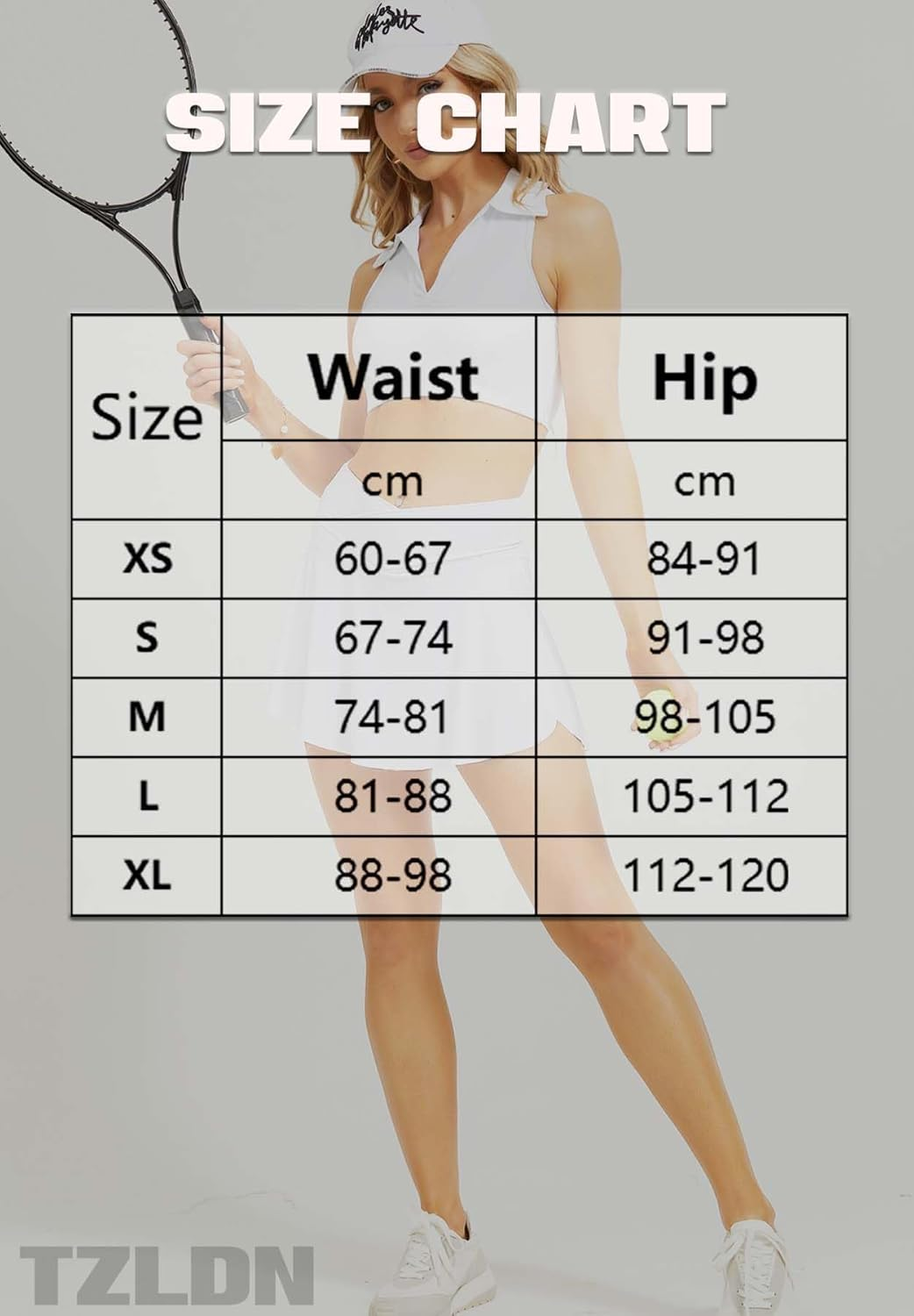 TZLDN Women'S Criss Cross V-Cut Tennis Skirt with Pockets Inner Shorts Side Slit High Waist Tummy Control Skater Skirt Athletic Golf Sport Skorts Casual Versatile Pleated Mini Skirt image number 4