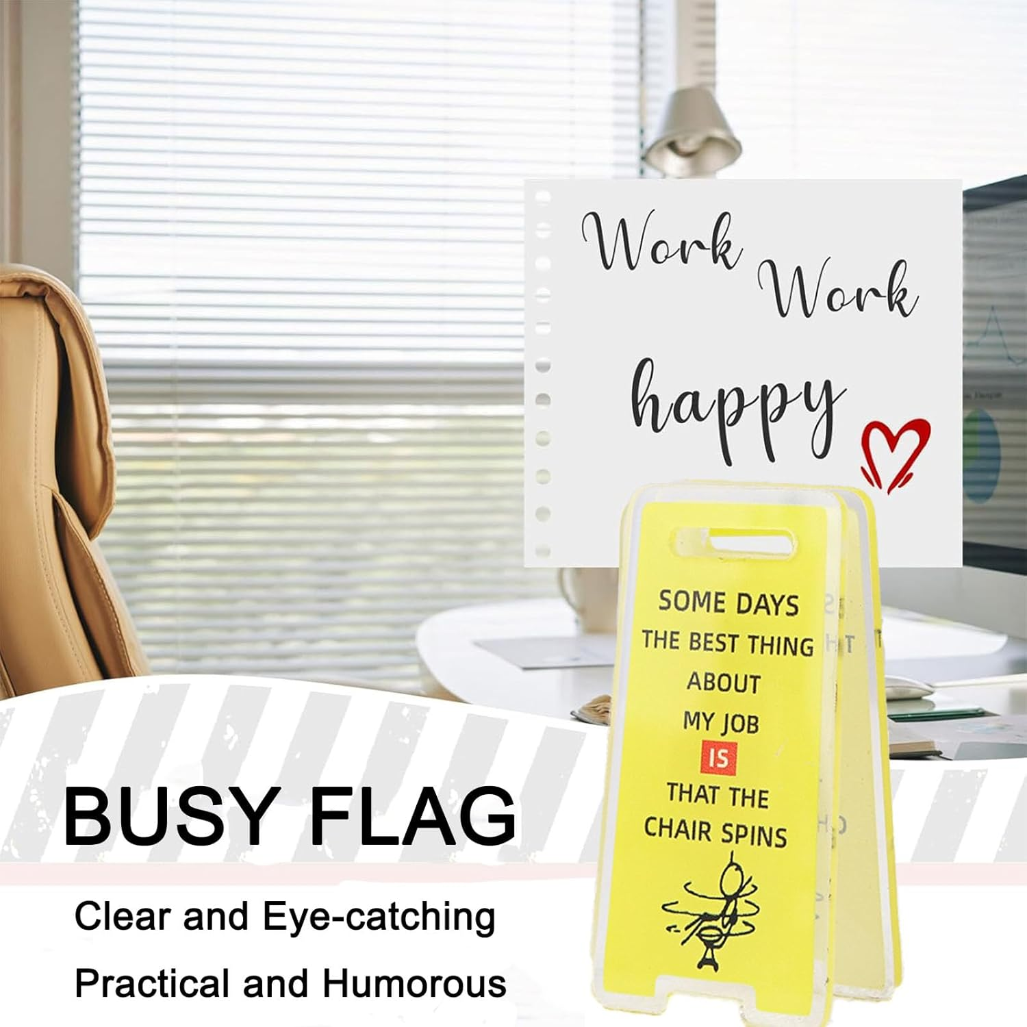 6-Pack Funny Sticky Note Holders - Hilarious Office Desk Clips with Sassy Signs, Perfect White Elephant Gifts for Coworkers (Group C)