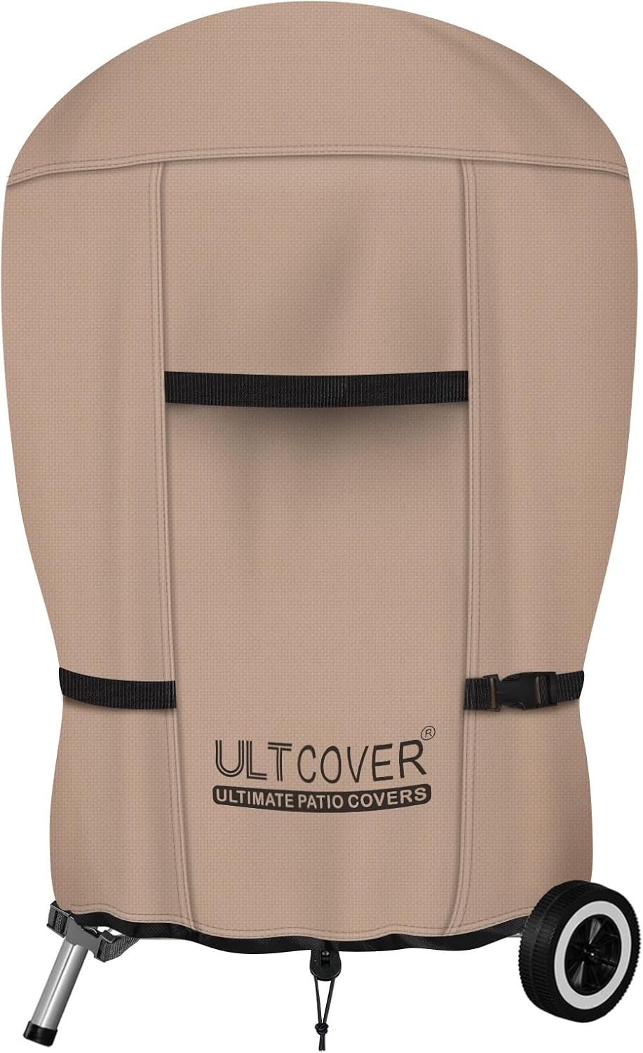 ULTCOVER Outdoor Waterproof Charcoal Kettle Grill Cover for Most 26 Inch round Smoker Size up to 33&rdquo; Dia X 38&rdquo; H image number 3