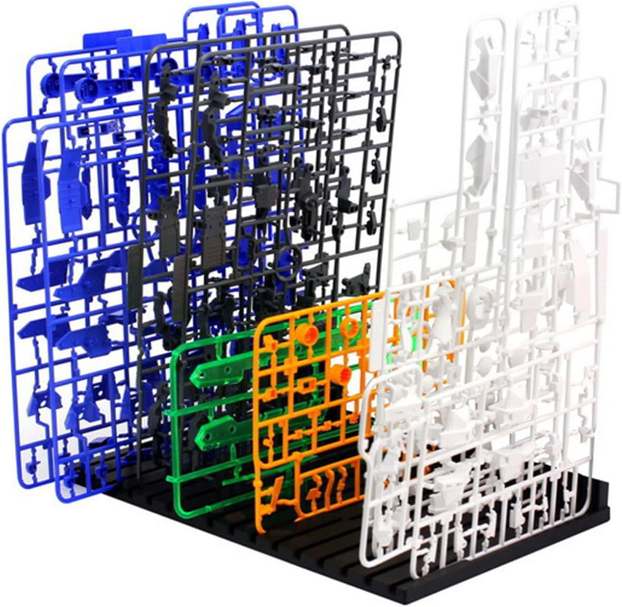Gundam Tool Stand, 11.4" X 7.4" Plastic Organizer Rack for Hobby Model Tools, Action Figures, Gunpla Storage, Tool Organizer Stand, CRFY image number 2