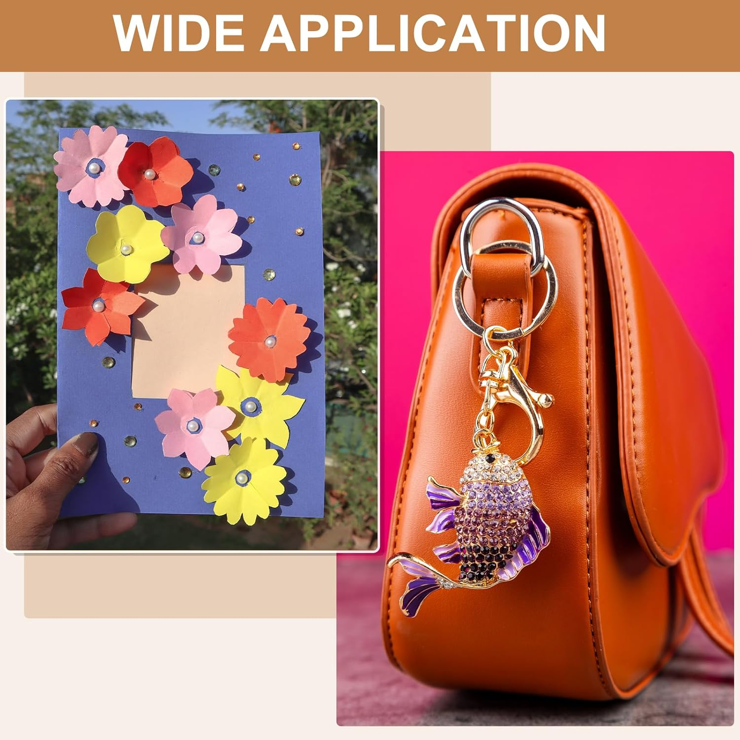 Uxcell 1500Pcs Flatback Rhinestones Resin, SS30 6Mm Resin Rhinestones Bulk round Shine Gems with Pickup Tools for DIY Nail Art Tumblers Mugs Clothes, Azure image number 4