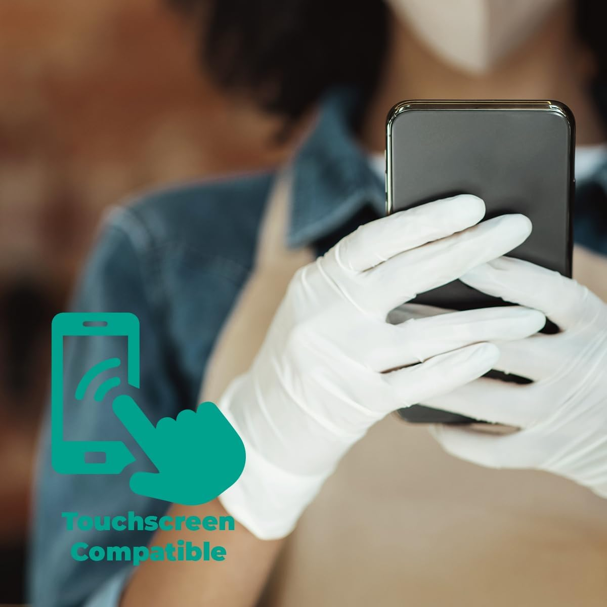 MEDSTOCK White Nitrile Gloves - Medical Examination, Powder/Latex-Free, Non-Sterile, Disposable, Reduces Cross Contamination, Ambidextrous, image number 6