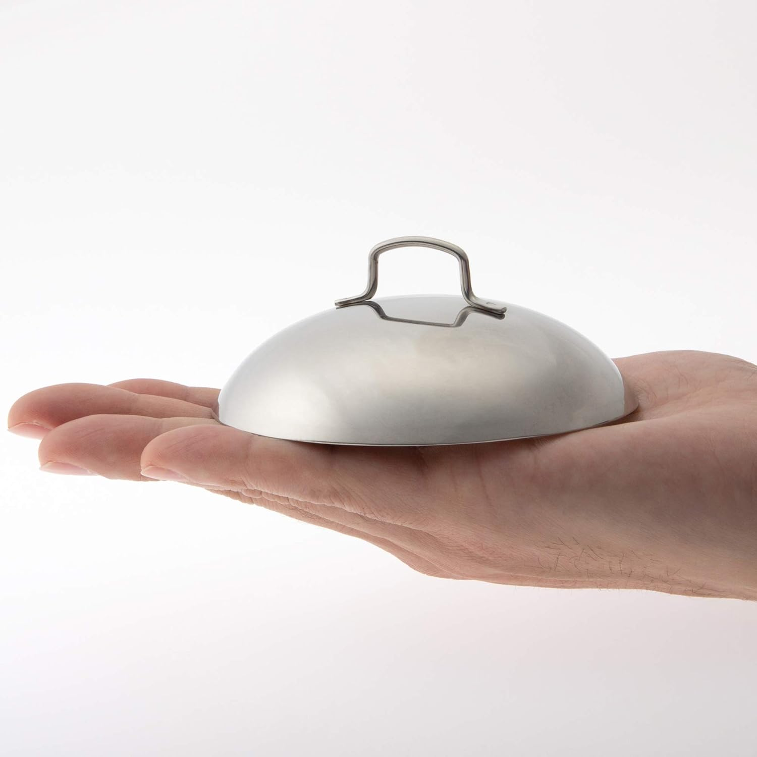 TKG Corporation PPTA403 Petit Wok Lid for 3.9 Inches (10 Cm), 18-8 Stainless Steel, Made in Japan image number 6