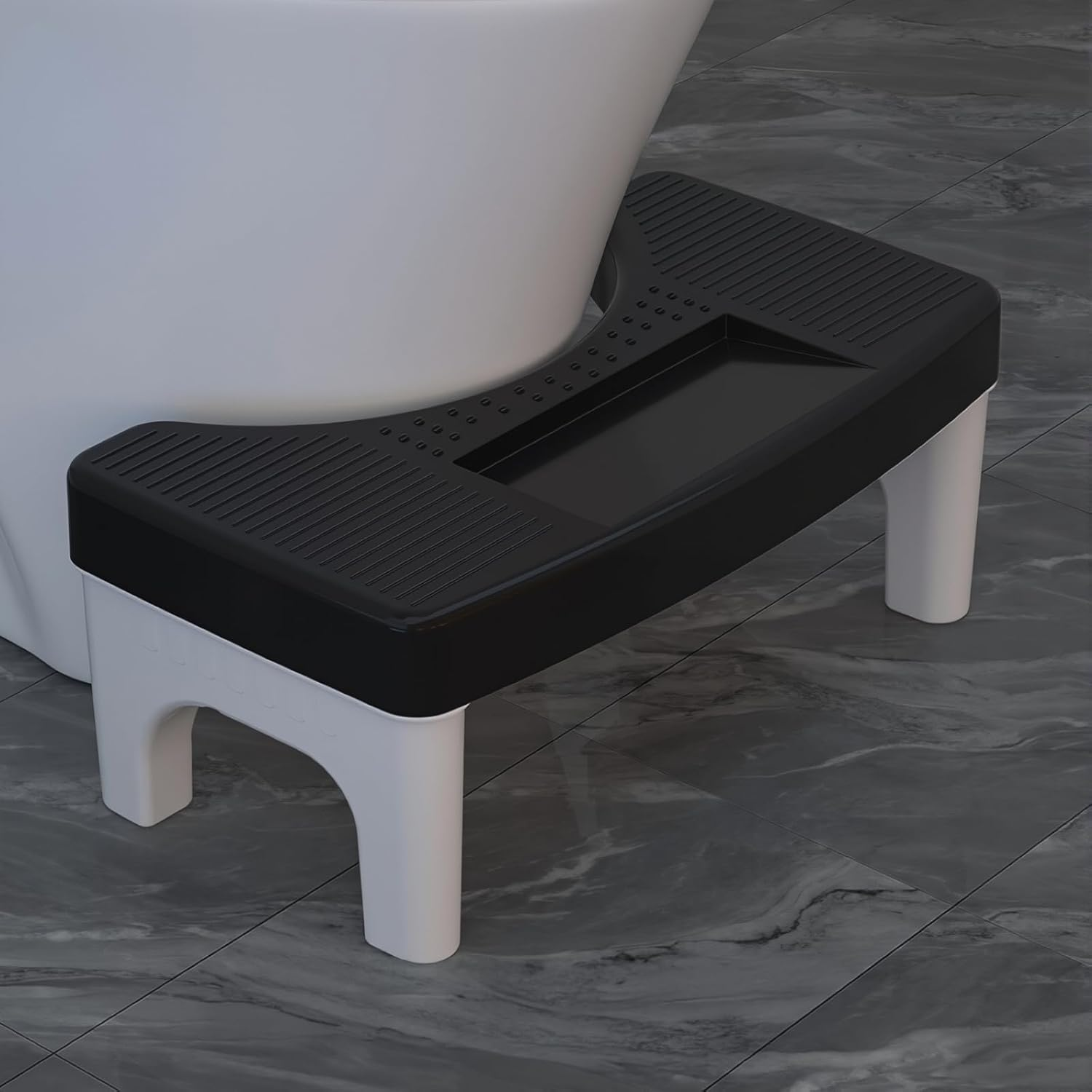 6.7 Inch Toilet Stool Squat Adult,Heavy Duty Non-Slip Potty Squatty Stool,Toilet Step Stool for Adults/Seniors/Kids image number 1