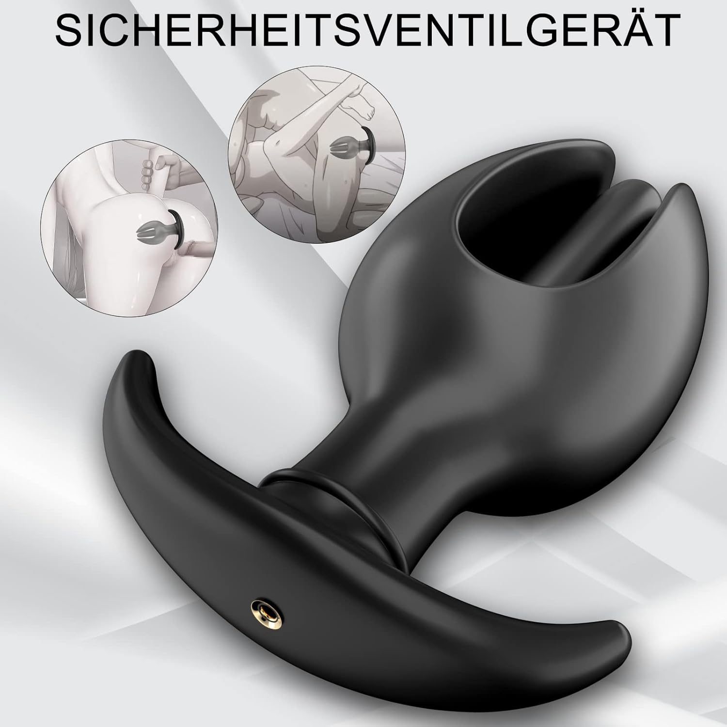 Inflatable Plug Butt Plug Sex Toy for Women, Silicone Blossom with Removable Pump, Fetish BDSM Sex Large Dilator Prostate Stimulation Sex Toy for Men Women Couples image number 2