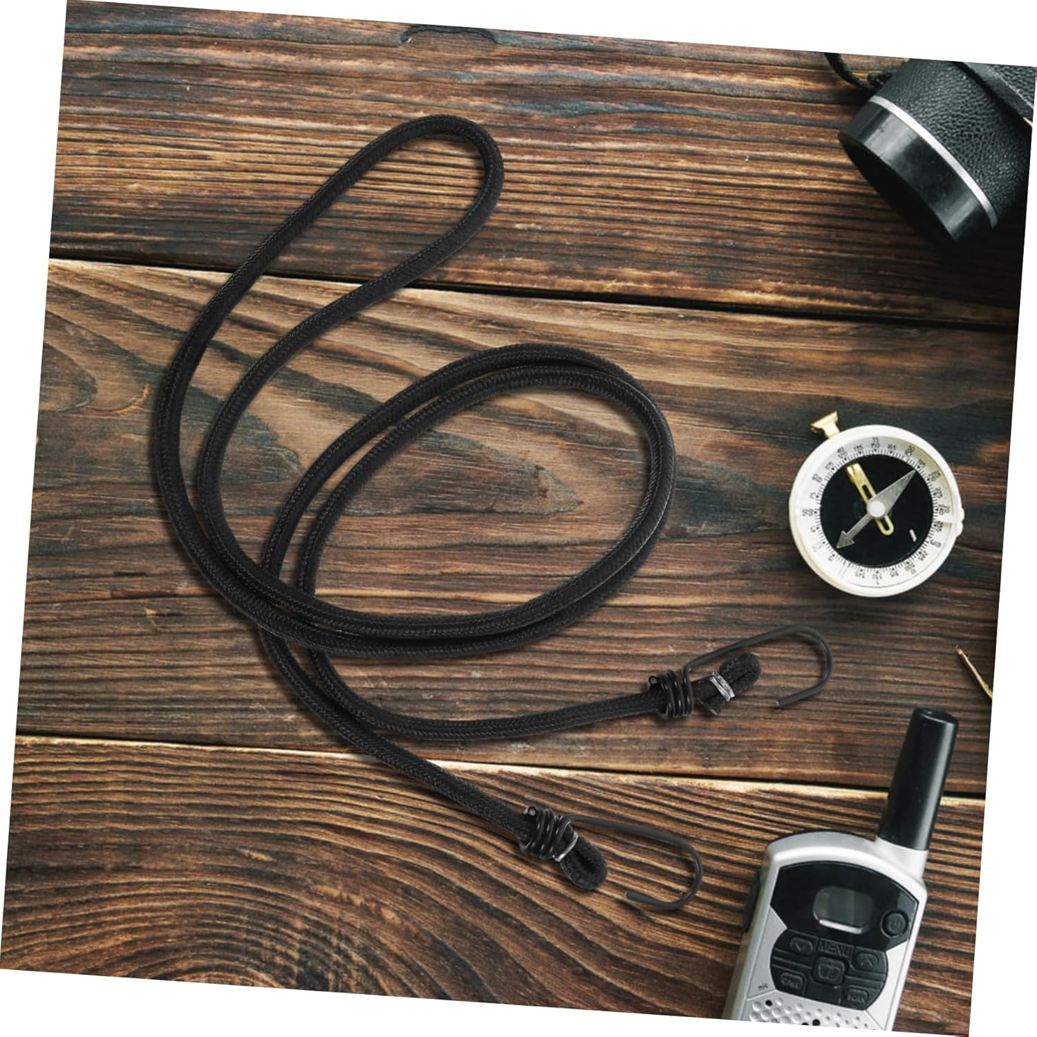 CORHAD Heavy Duty Elastic Bicycle Bungee Cord Hooks Adjustable Rubber Rope for Mountain and Fixed Gear Bikes Secure Bike Rack Luggage Straps for Camping and Travel