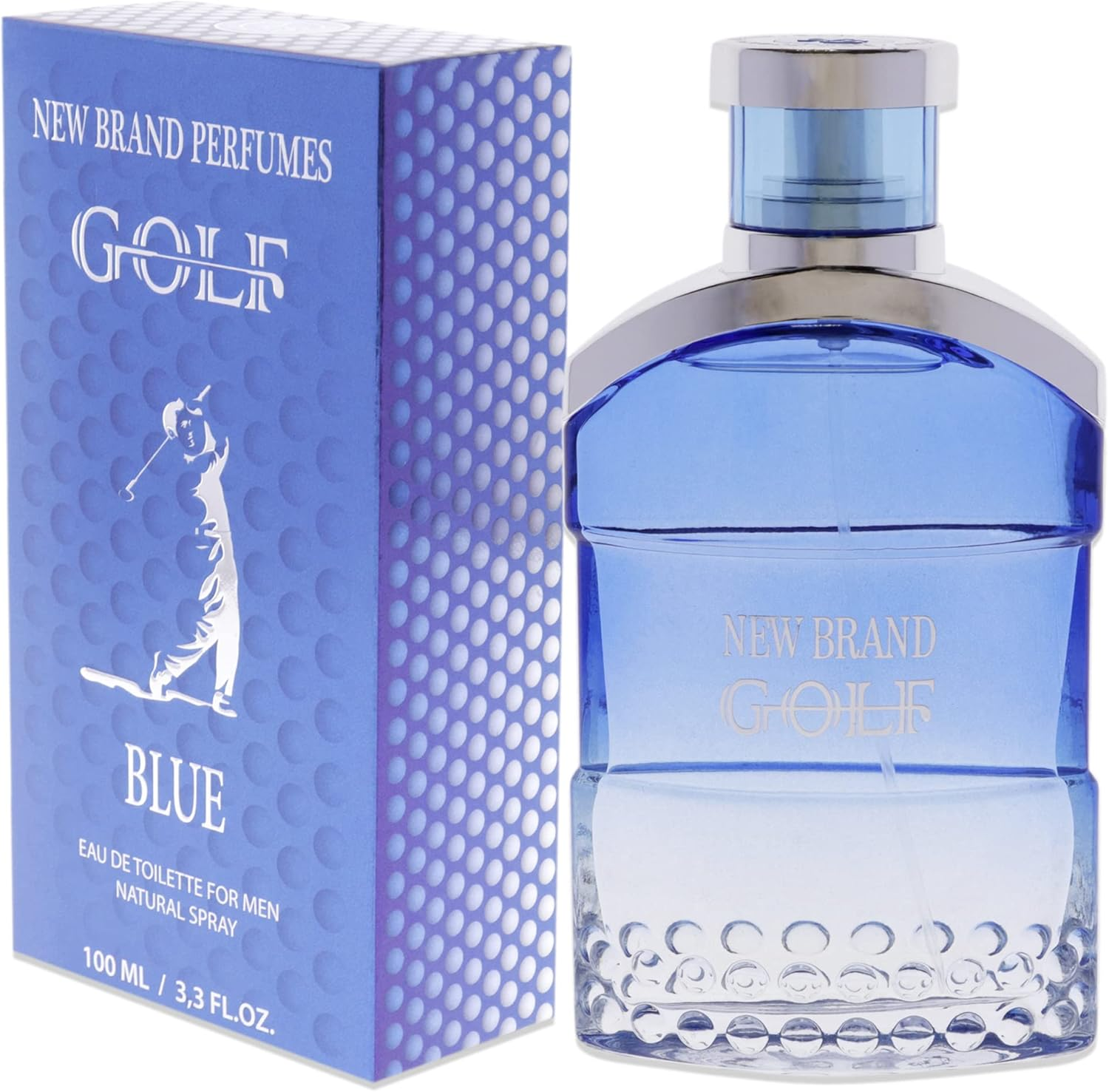 New Brand Golf Blue for Men 3.3 Oz EDT Spray image number 2