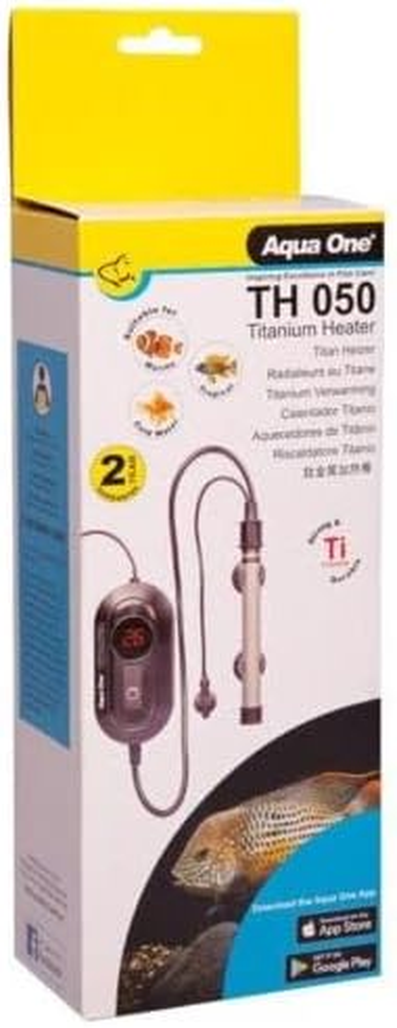 Aqua One TH Titanium Heaters 50W for Fish Tanks Aquarium 15055
