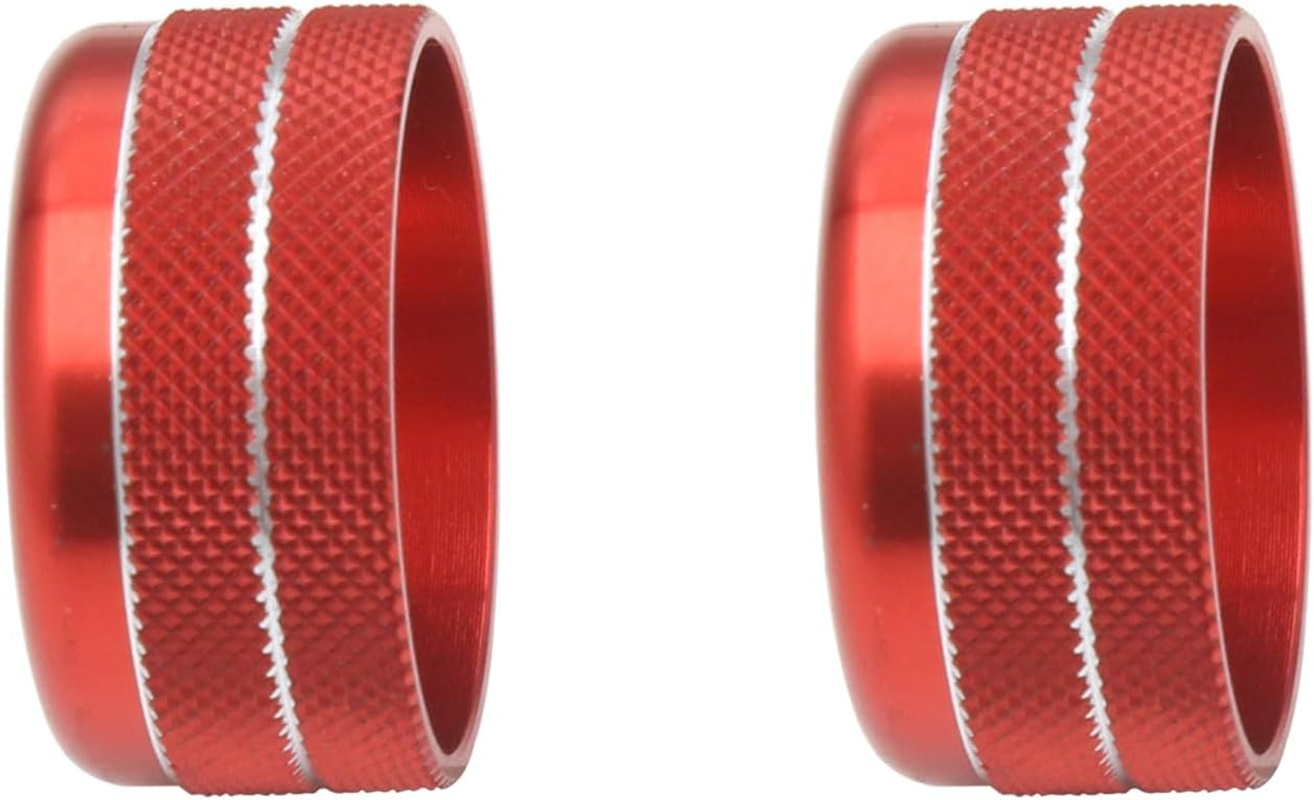 Sumaikeji for Subaru Ascent/Crosstrek/Impreza/Legacy/Outback/Wrx (2020-2024) Screen Knob Cover, Automotive Decoration (Red) - Red image number 4