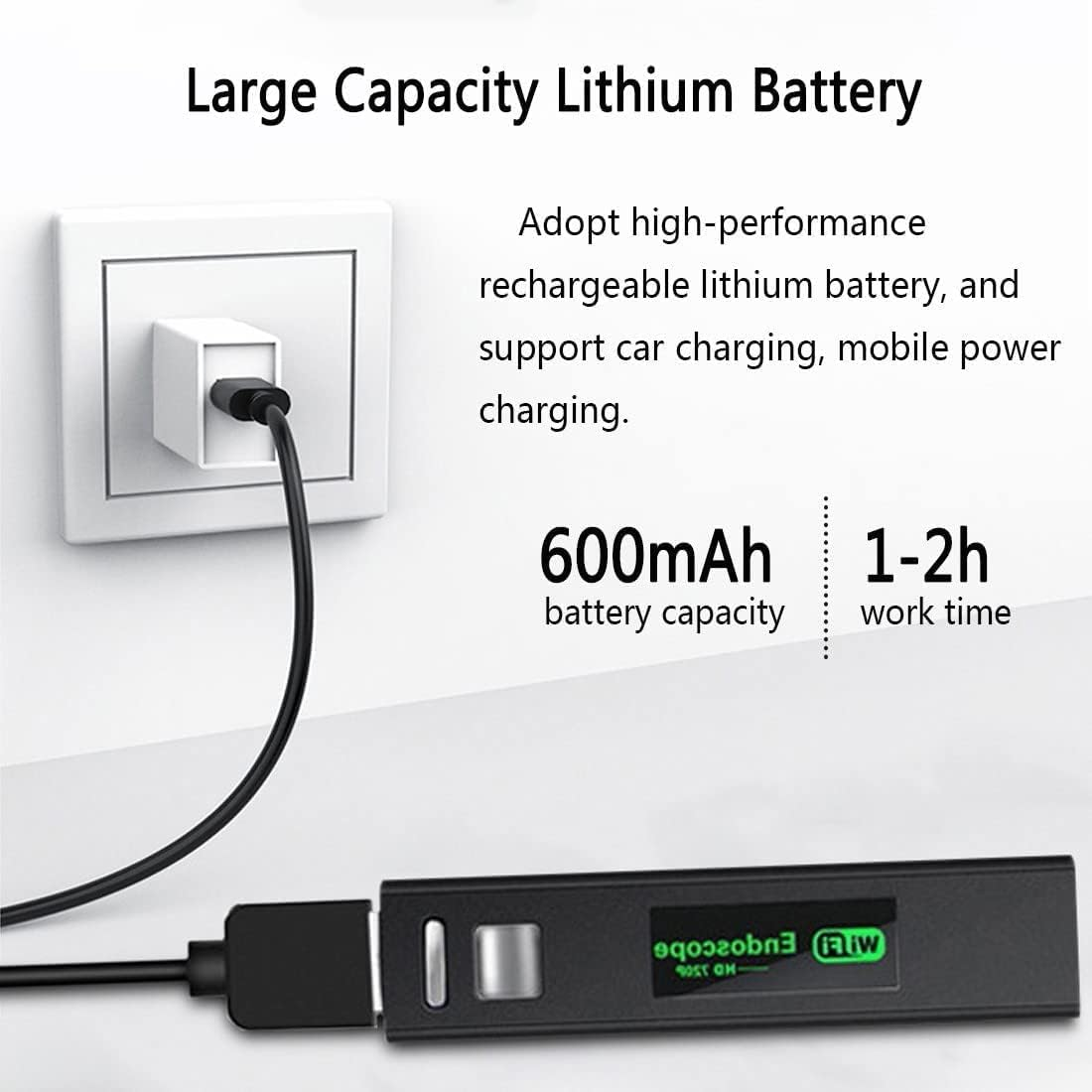 Endoscope USB Inspection Camera Waterproof Wifi Borescope Compatible Android and Ios Smartphones, Iphone, Ipad (4.92FT) image number 5