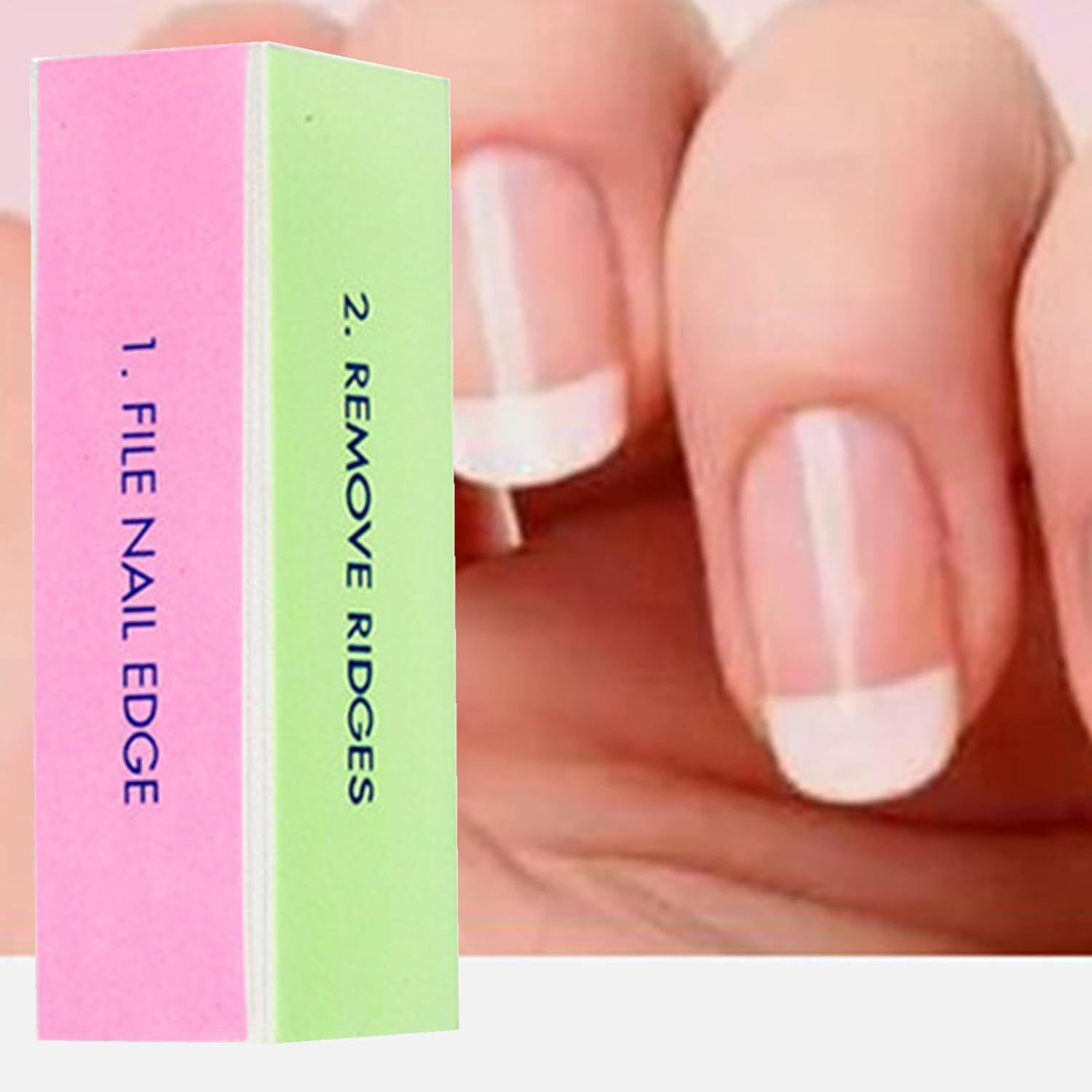 Nail File Block - 4 Way Nail Buffer Block | Nail Buffers & Smoothers for Natural Nails | Fingernail Buffing Block | Nail File Block Smooth & Buff & Shine for Optimum Natural Nail Care image number 3