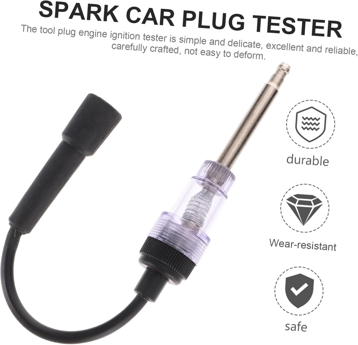 SUPVOX Spark Plug Tester Vehicle Spark Plug Detector Tester for Car Ignition System Check Automotive Engine Maintenance Tool image number 5