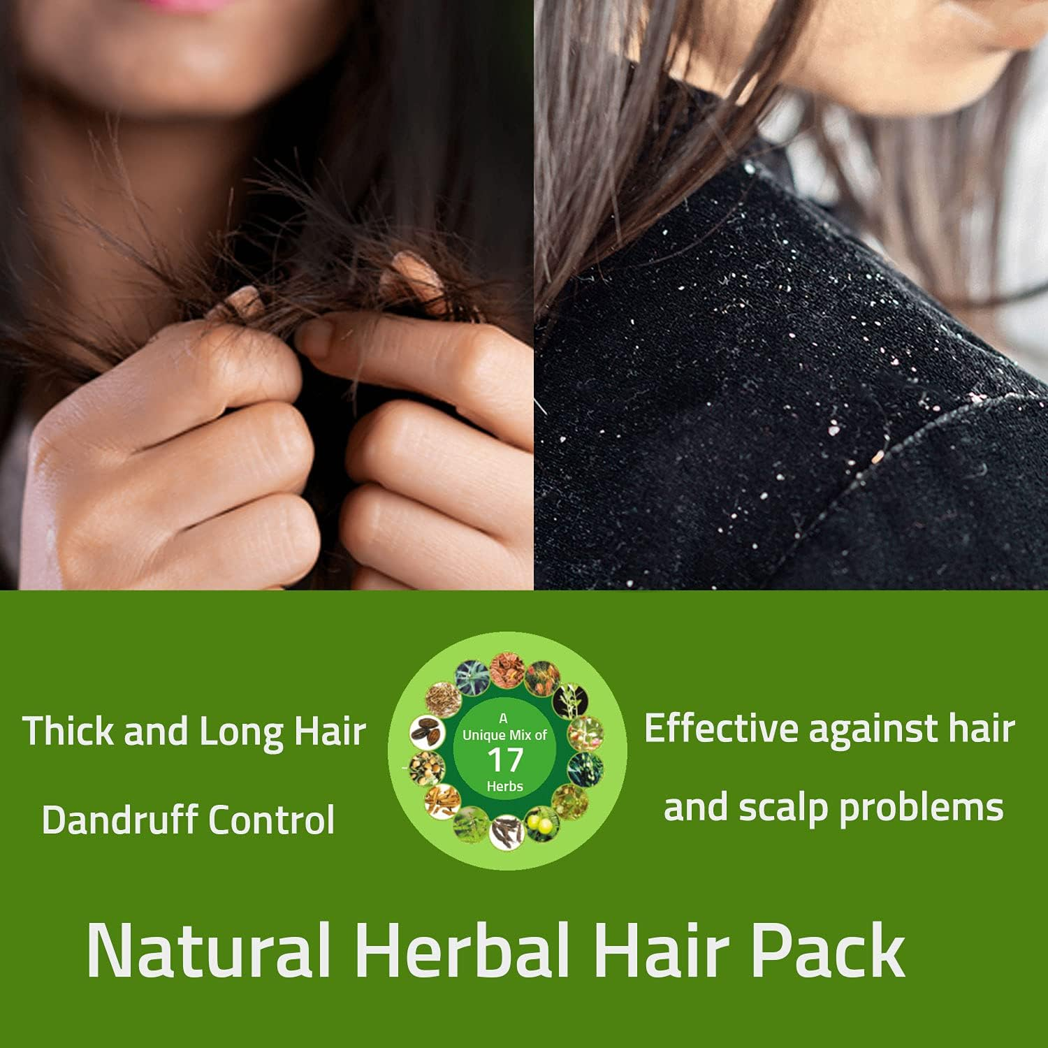 Herbal Hair Mix Powder for Hair Care by Hebhac Herbs Made with 17 Traditional Herbal Hair Oil Mix for Thick Long Hair Growth (3.5 Oz) image number 4