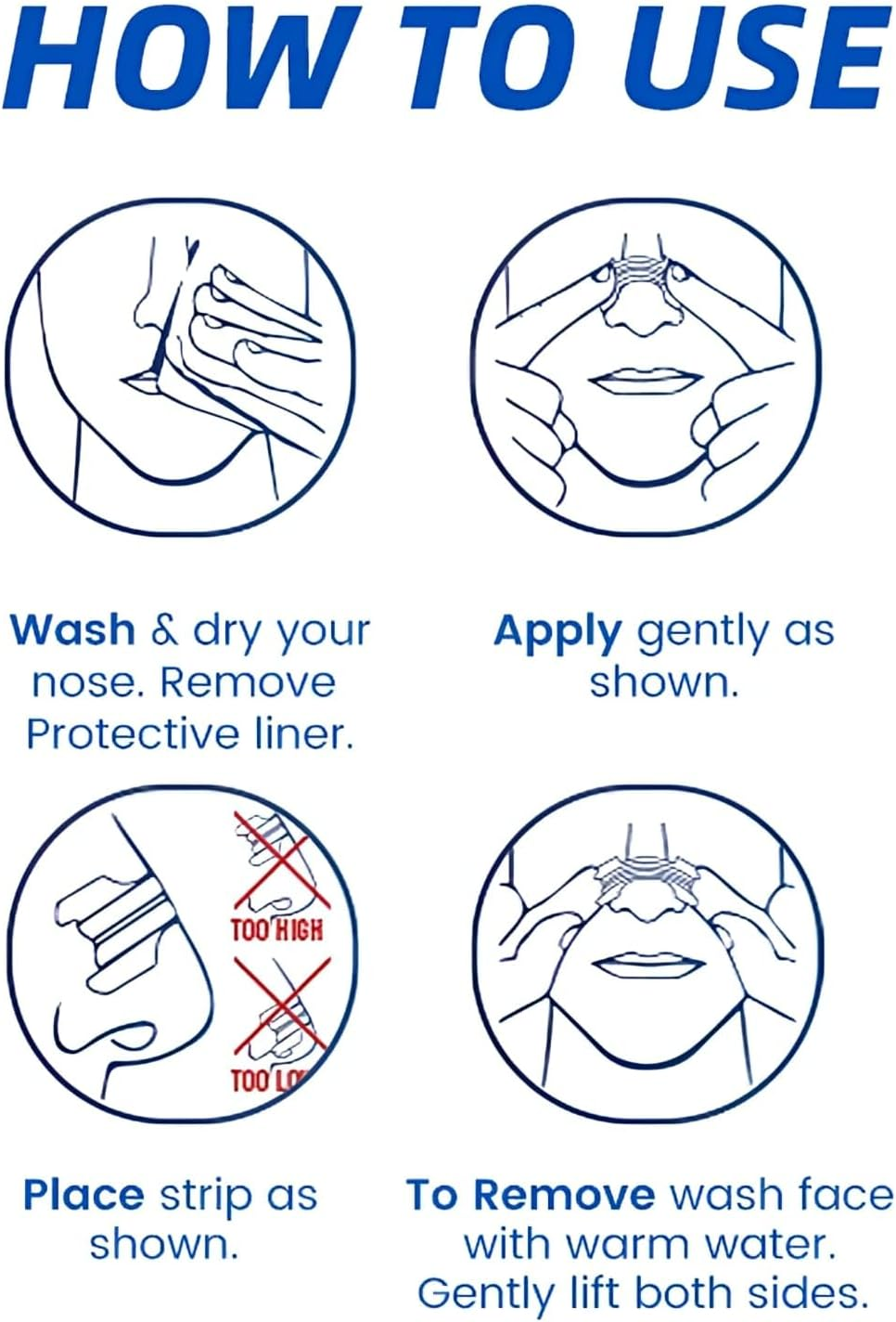 Nasal Strips for Better Breath &ndash; Comfortable Nose Strip for Sleeping, Exercise, Cycling & Hiking 50 Count (66Mm*19Mm) image number 1