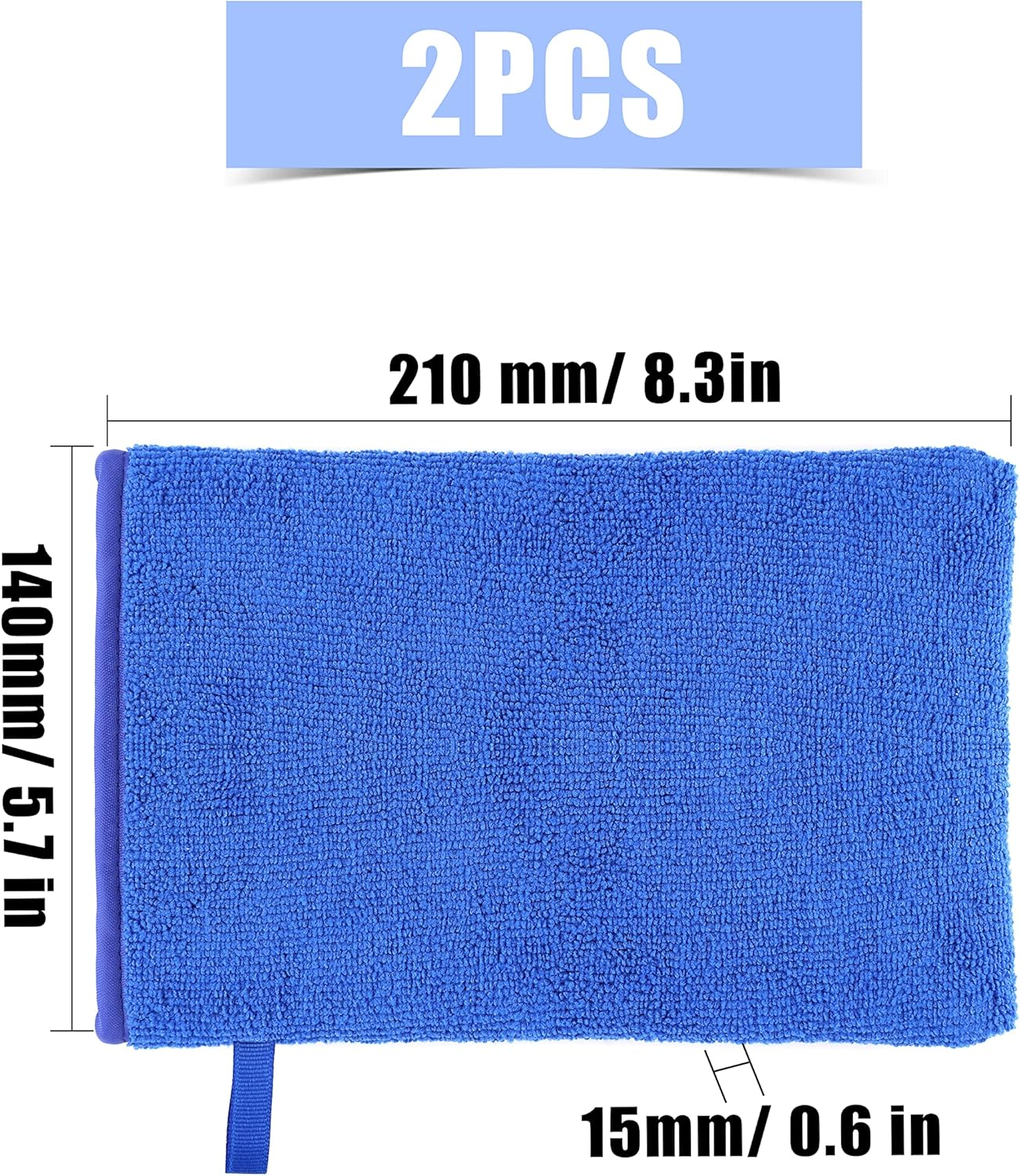 Savita 2Pcs Clay Mitts, Auto Care Clay Mitt Towel for Car Detailing Scratch-Free Surface Prep Mitt for Car Detailing and Polishing Clay Bar Tool image number 6