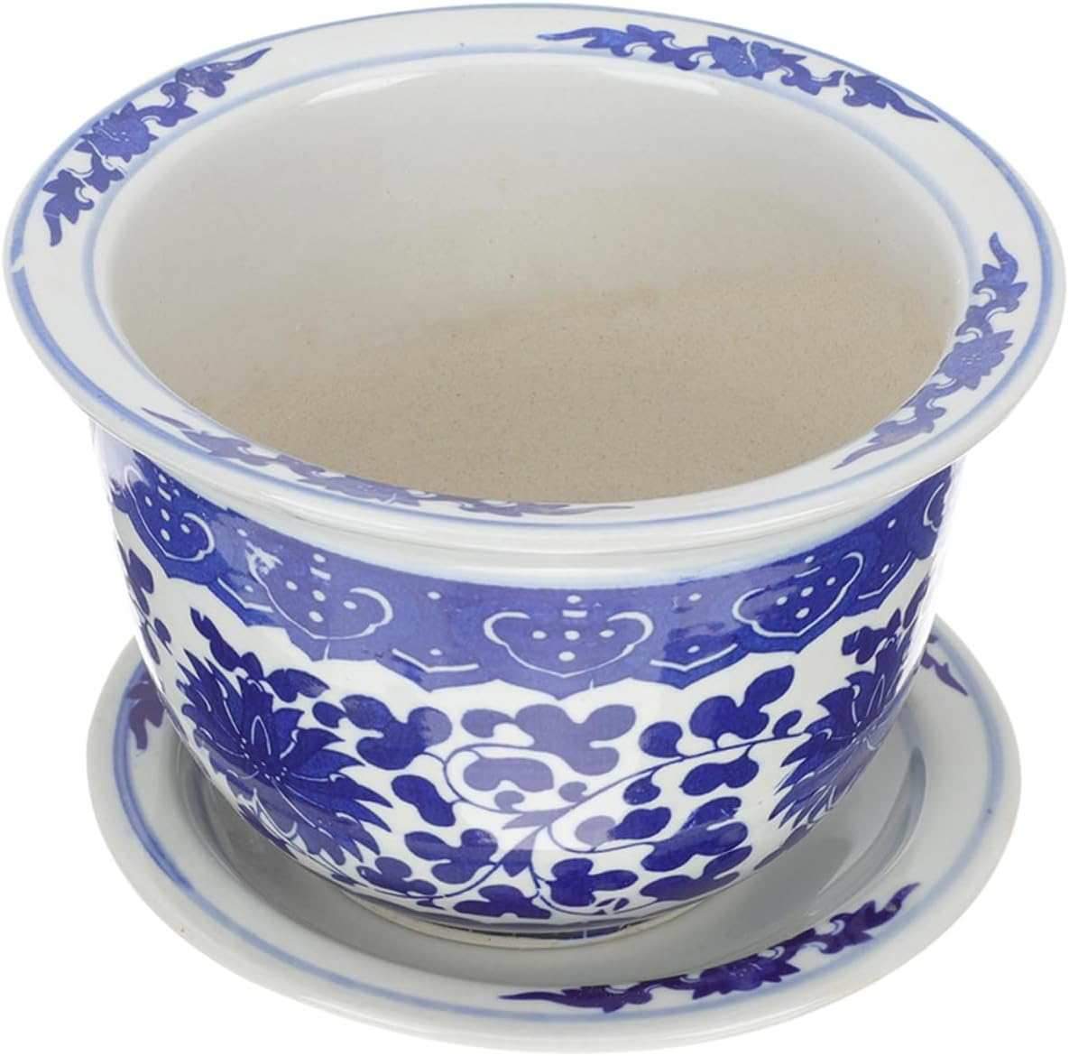 NOLITOY Ceramic Flowerpot Tray for Succulent Planters Outdoor Delicate Gardening Flowerpot for Desktop Garden Supply image number 2