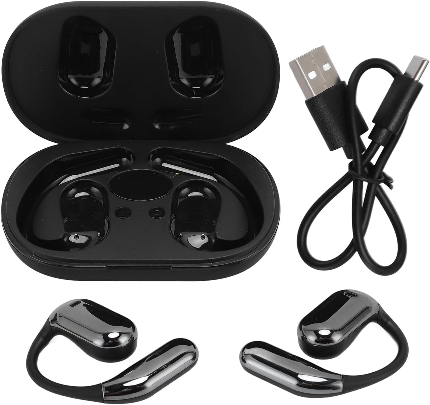 Bone Conduction Earphones, Ear Hook Design, Wireless, Waterproof, for Sports, Running, Fitness, Outdoor Activities image number 2